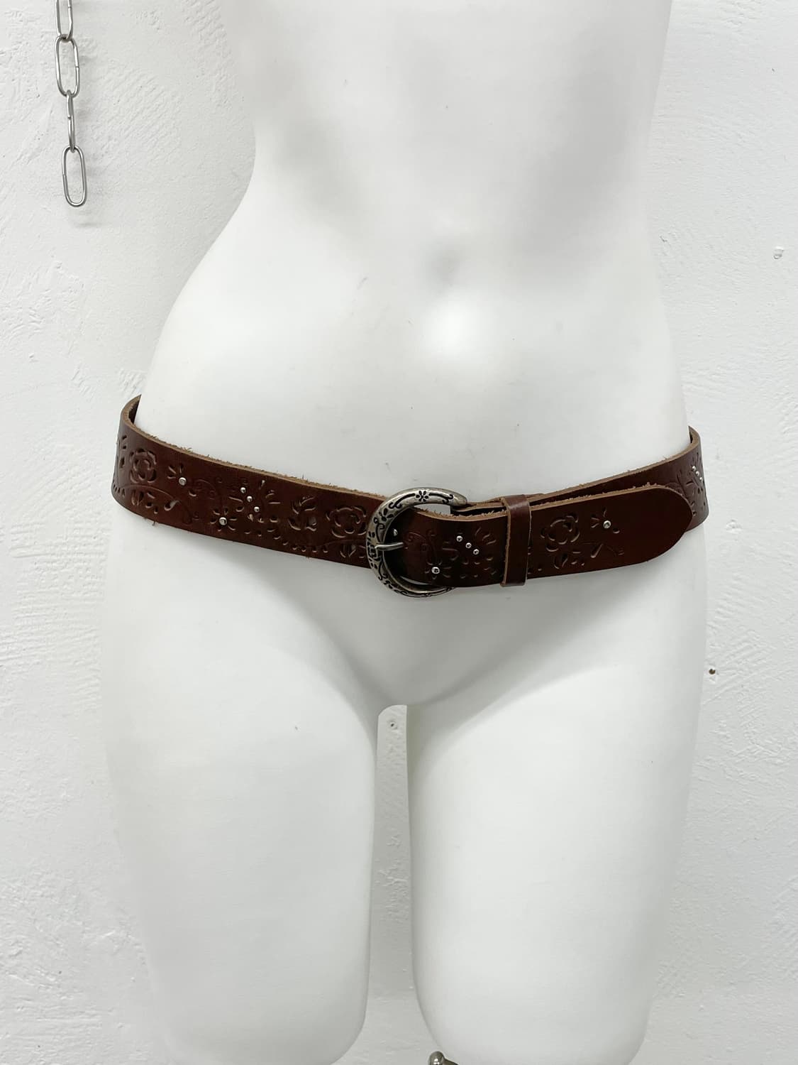 리얼레더 오리엔탈 펀칭 버클 벨트 상품이미지2