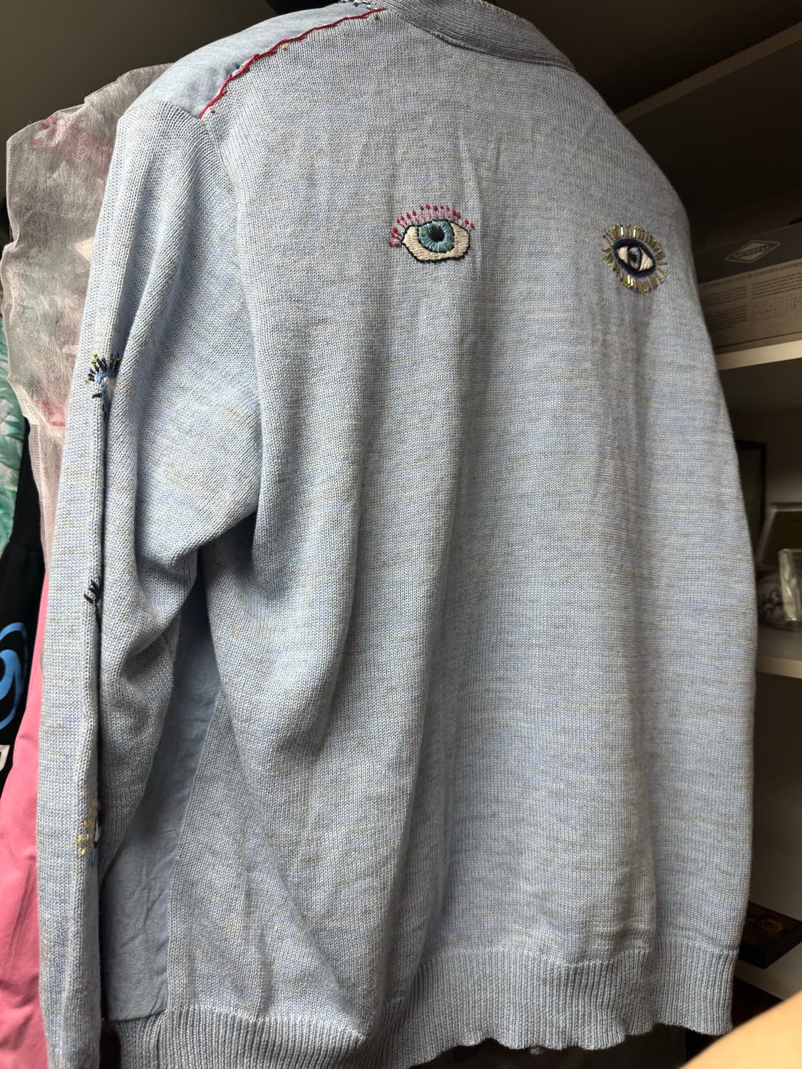 [1 사이즈] 캐피탈 샴브레이 니트 가디건 상품이미지3