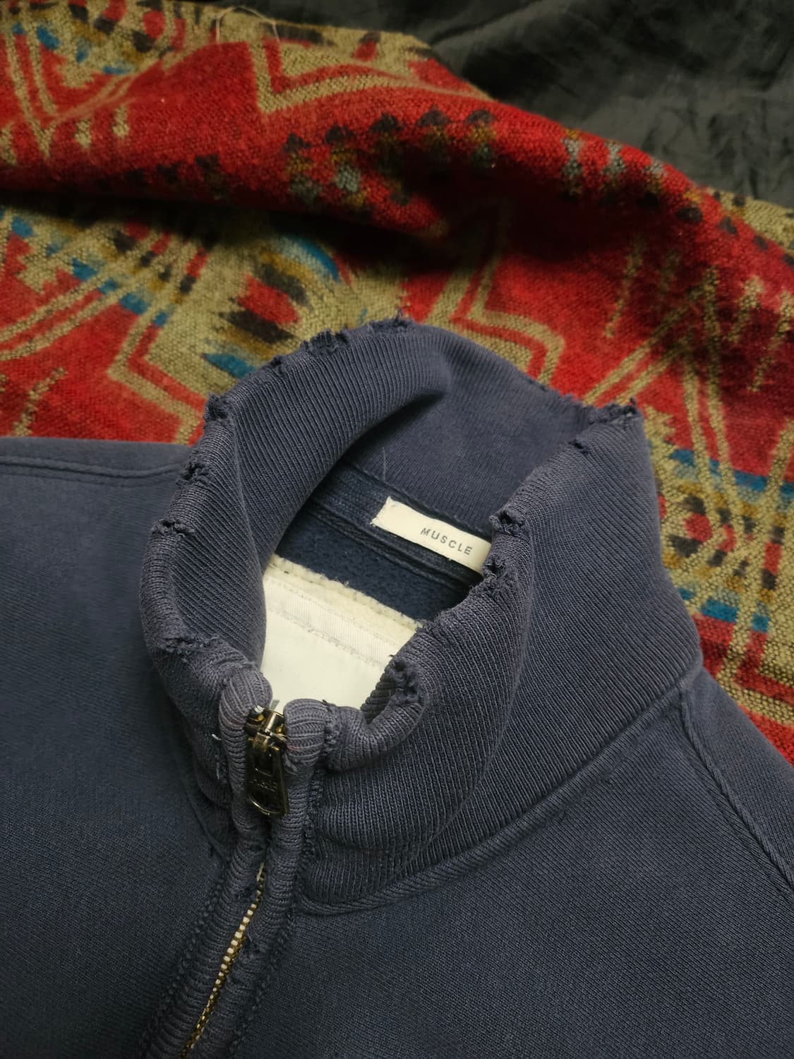 아베크롬비 가공 워싱 집업 점퍼 S 상품이미지3