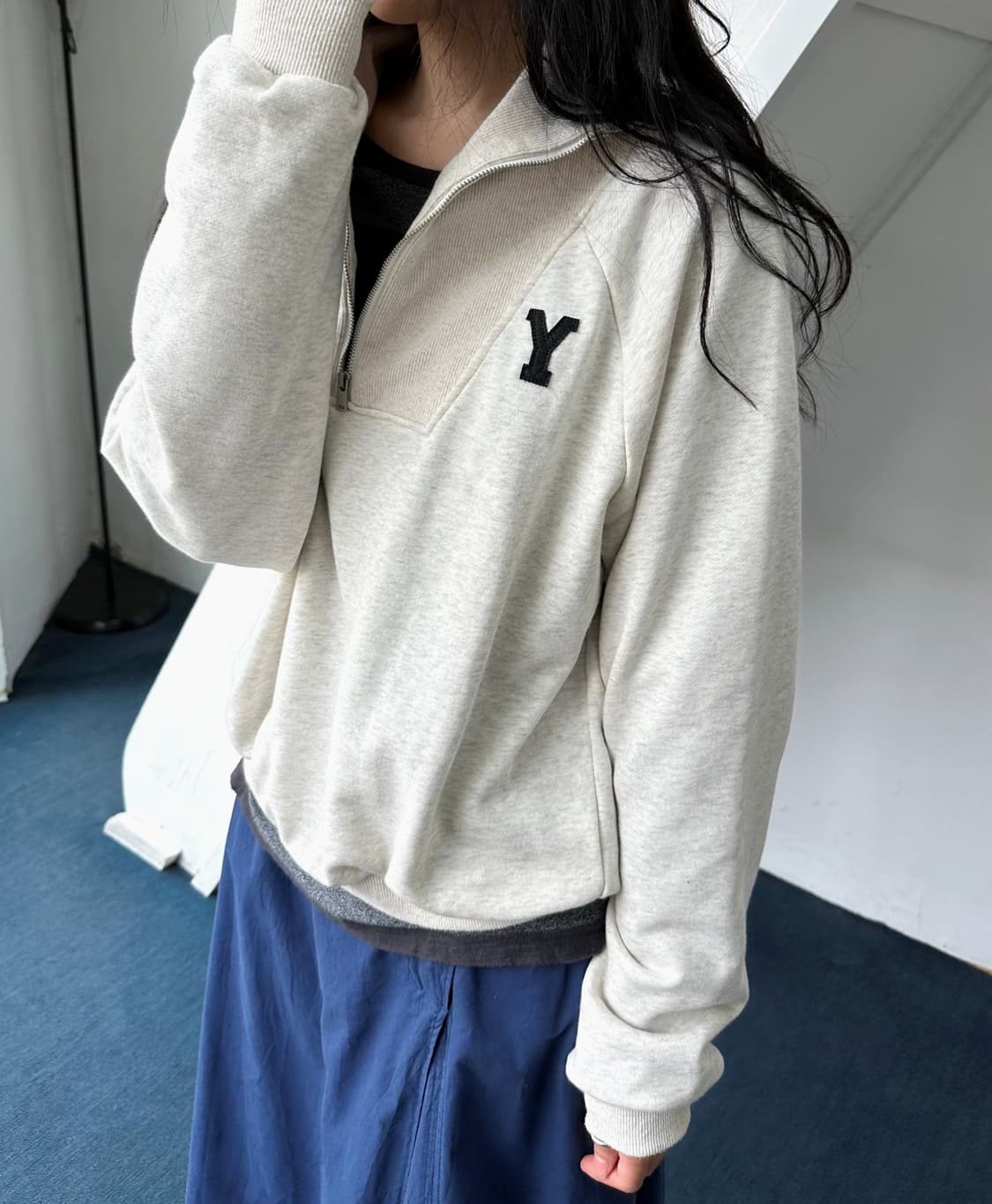 2way rib neck wide sweat P/O 상품이미지9
