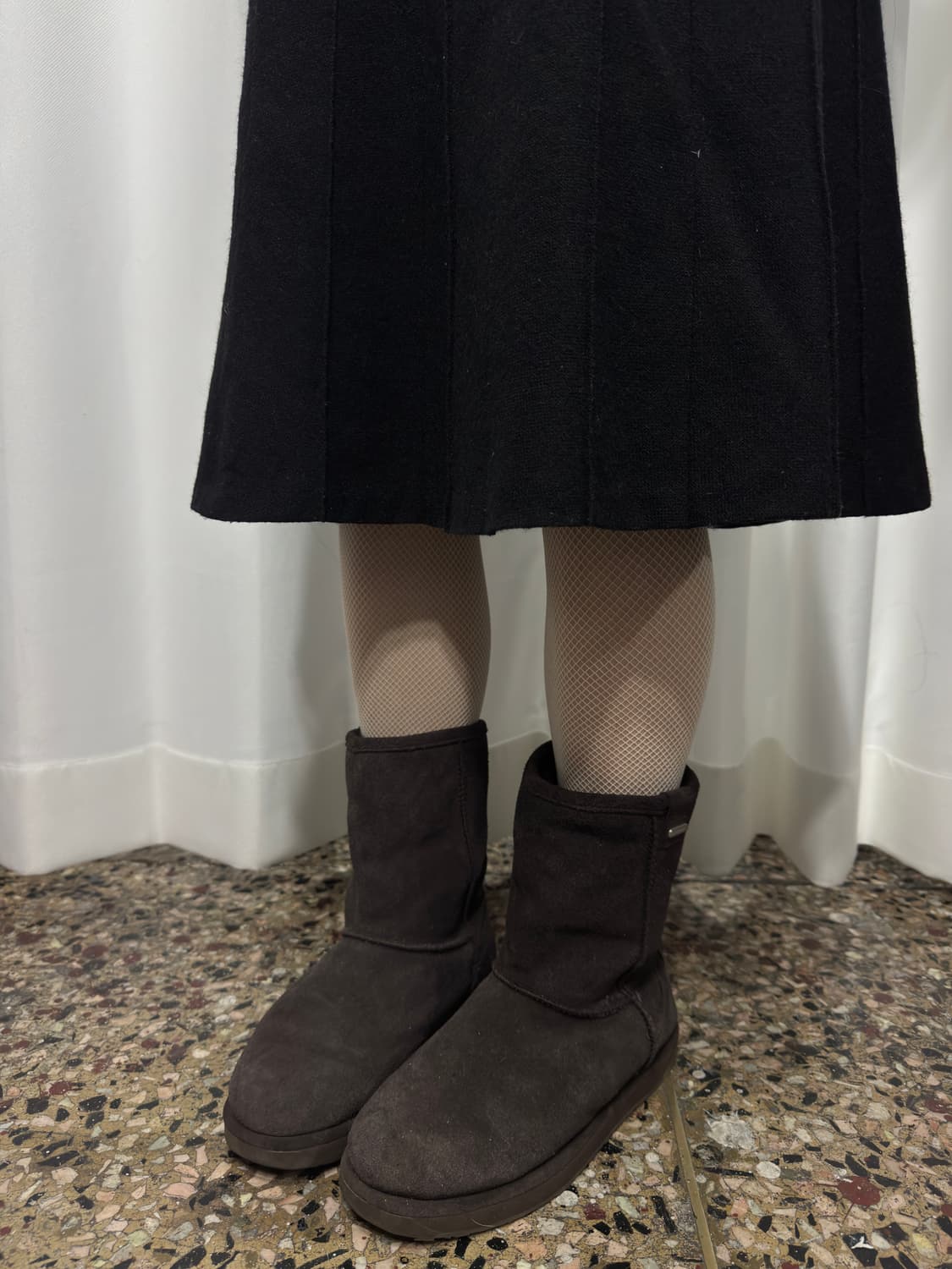 evu brown fur boots 상품이미지3