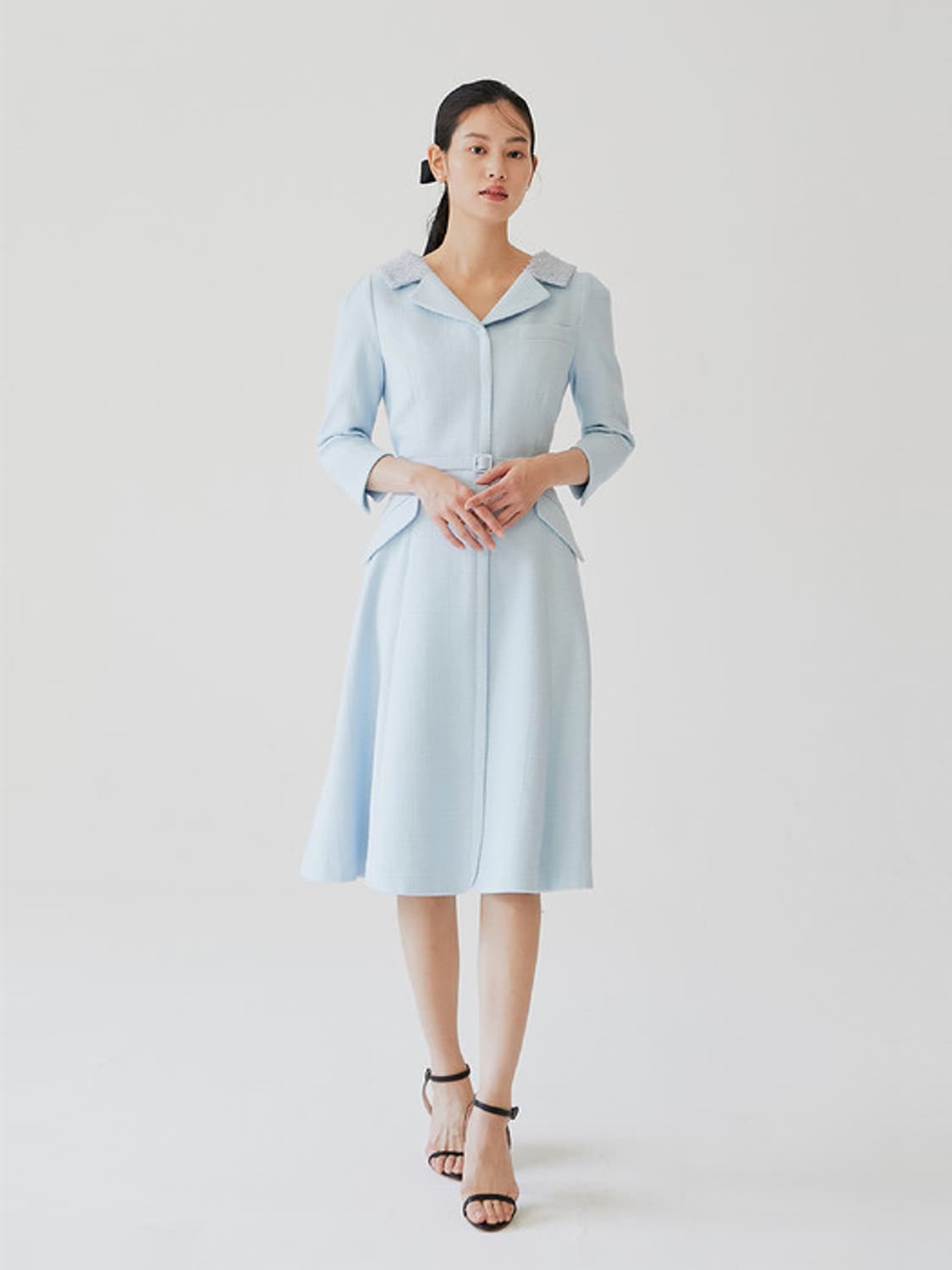 브라이드앤유 다이애나 원피스 페일 블루 [김나영 착용] 상품이미지3