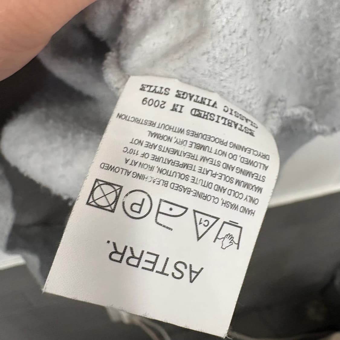 Asterr 스웻셔츠 항공점퍼 디테일 상품이미지7