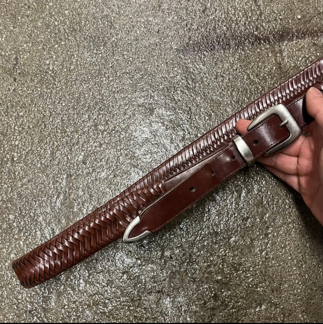 빈티지 웨스턴 레더 벨트 상품이미지1