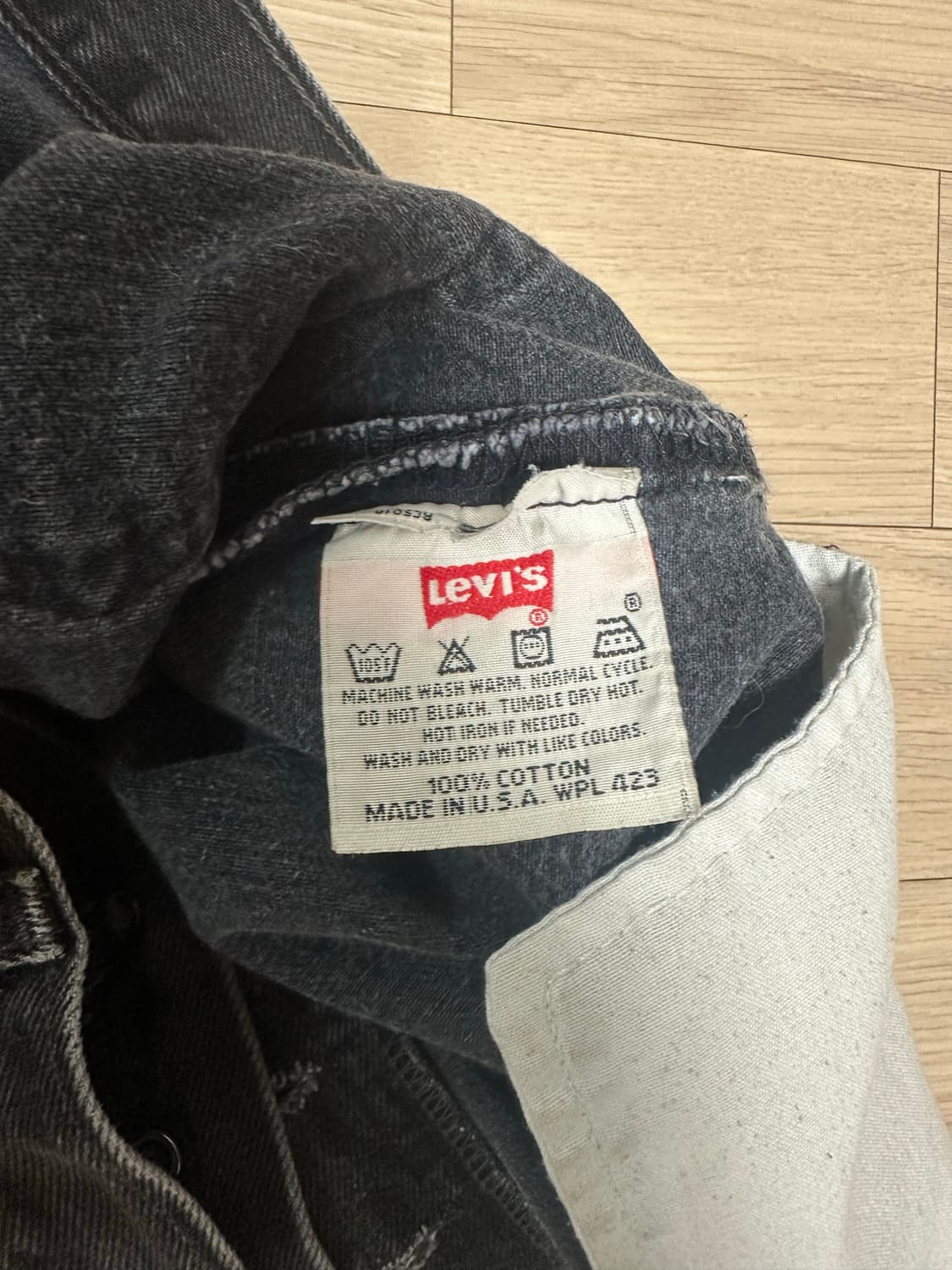 90년대 빈티지 리바이스 흑청 32/34 (실측사이즈 30) 상품이미지5