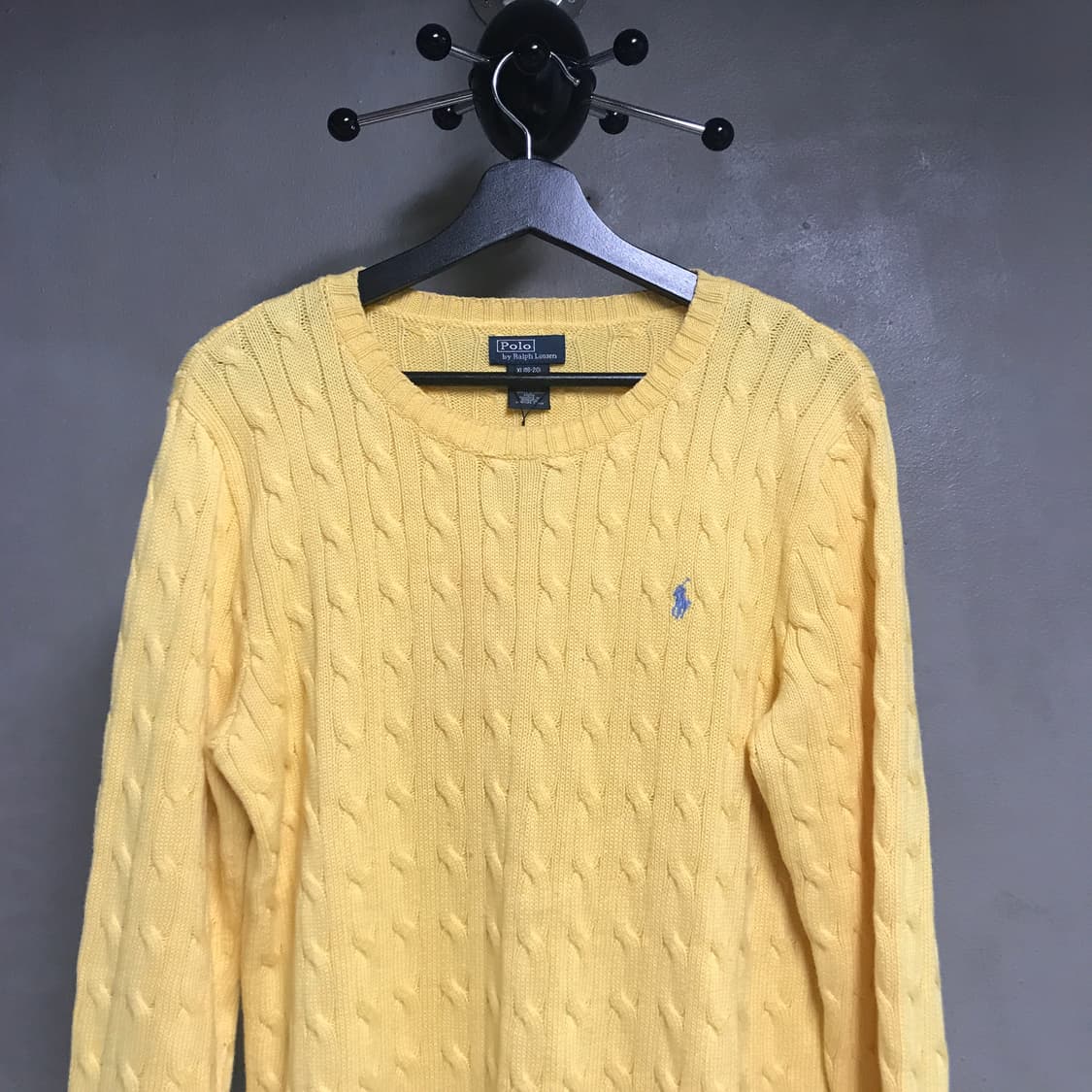 폴로 랄프로렌 케이블 니트 옐로 XL18-20(W) 상품이미지2