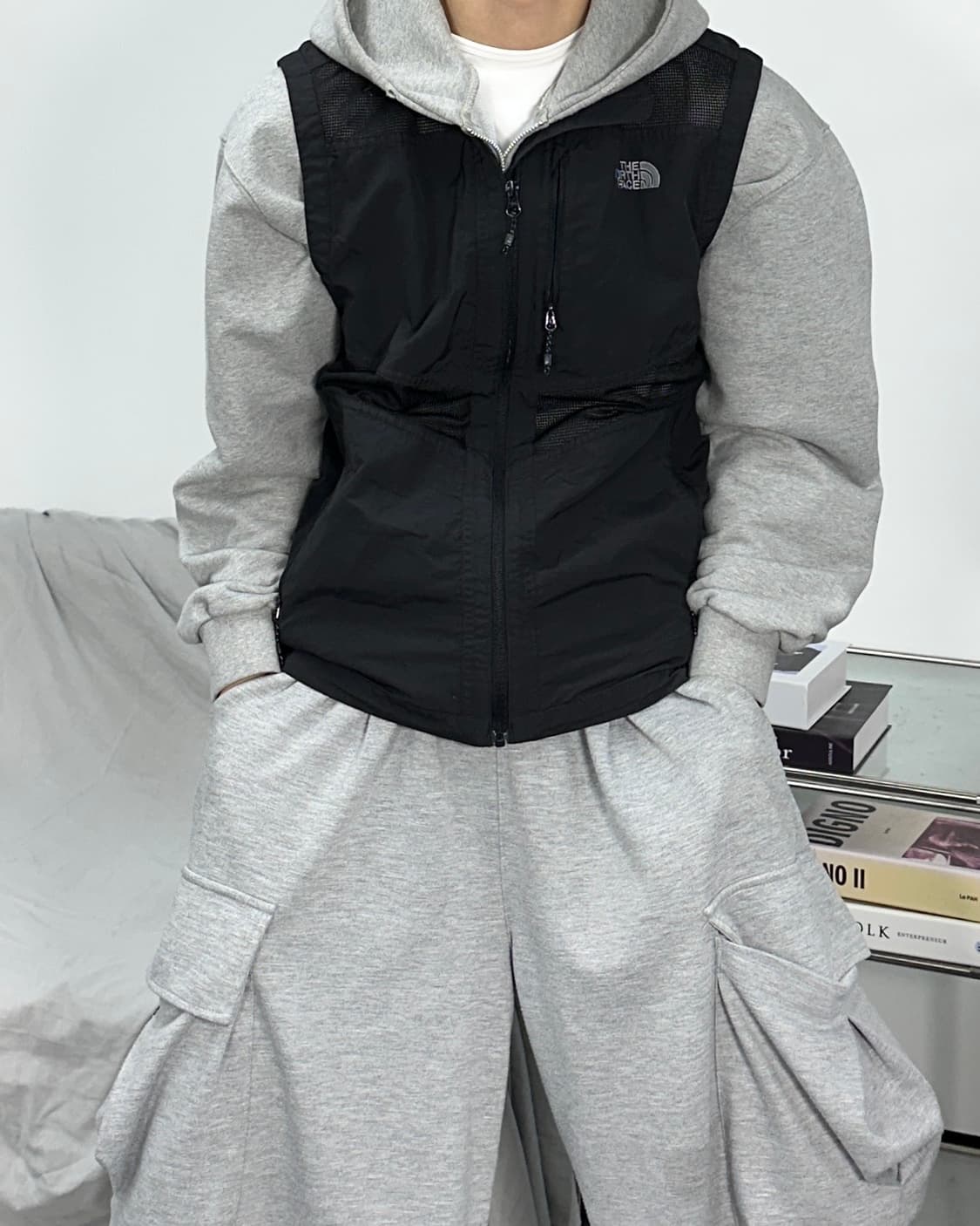 노스페이스 멀티포켓 메시 조끼 L 상품이미지1