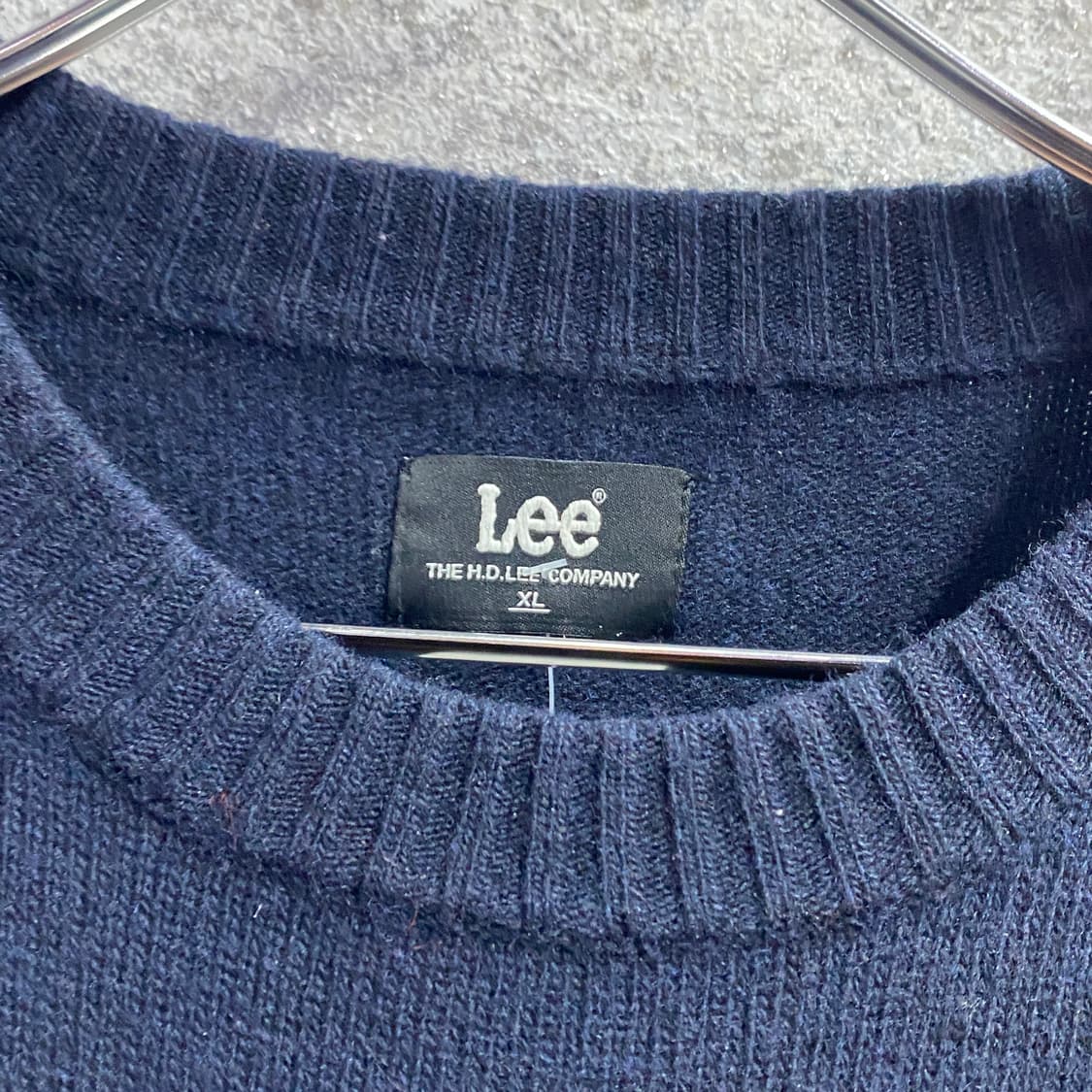 LEE 빅로고 네이비 니트 B3548 상품이미지3