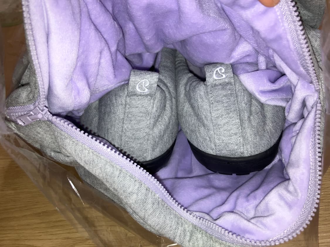 코이세이오x스부 버니즈 스웻 패딩 슈즈 멜란지 그레이 (1사이즈 250) 상품이미지9