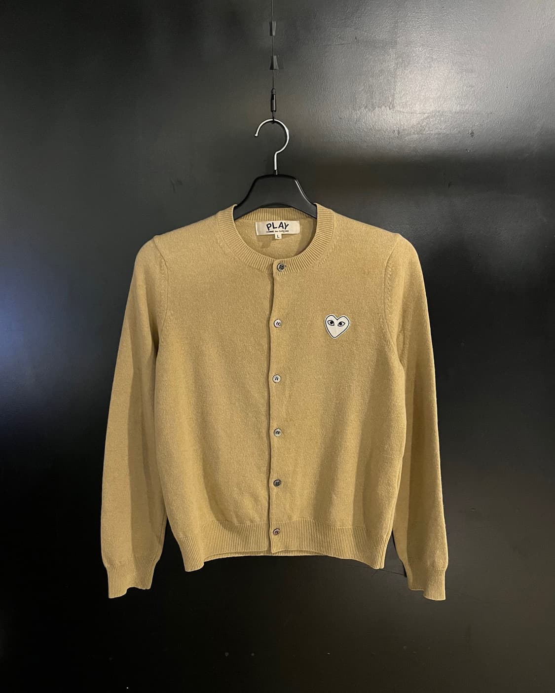 꼼데가르송 베이지 가디건 상품이미지1