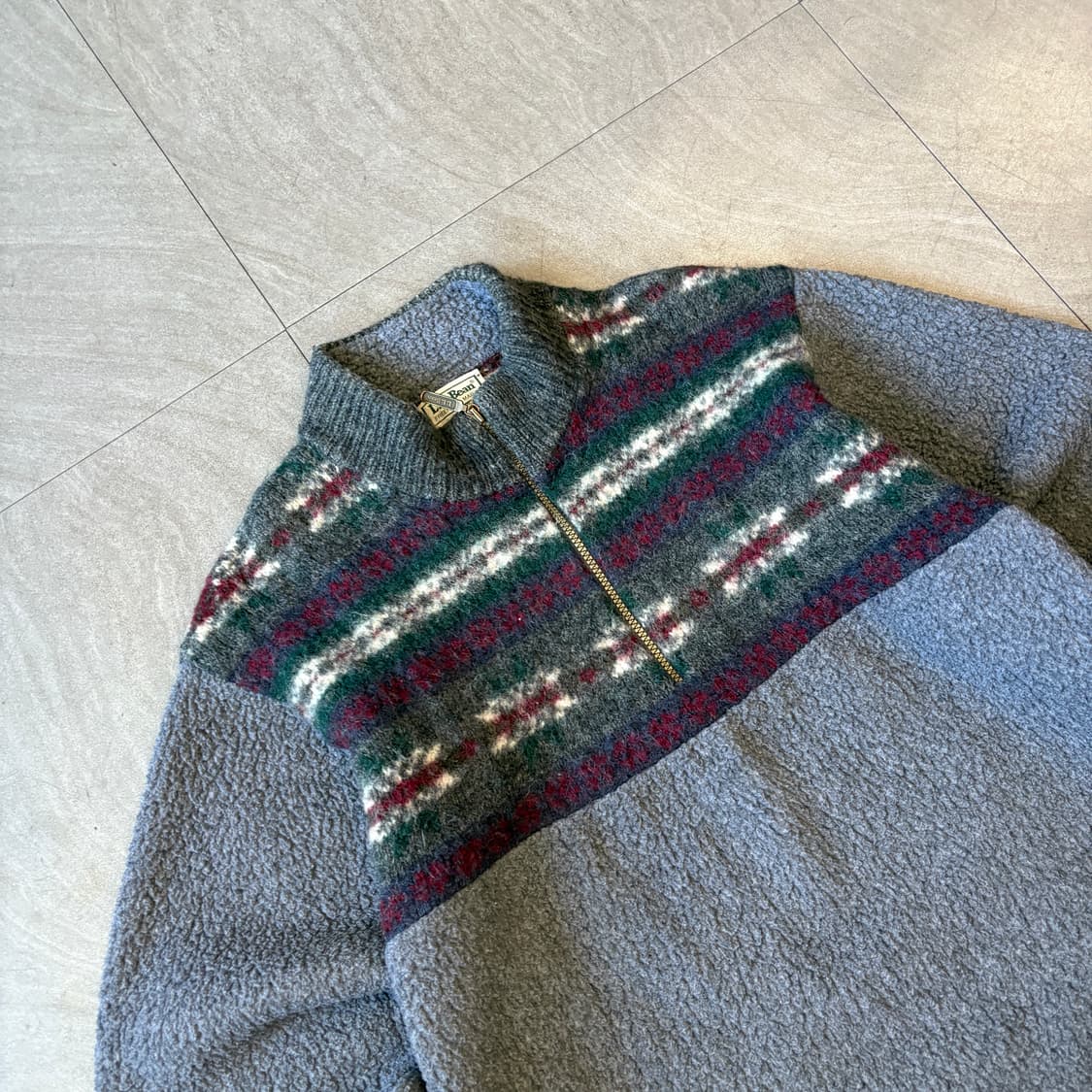 90s L.L.bean 90년대 미국 생산 엘엘빈 그레이 신칠라 풀오버  상품이미지2