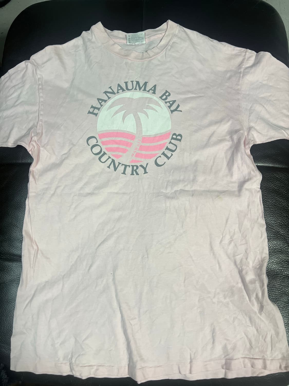 USA 헤인즈 연핑크 반팔 상품이미지1