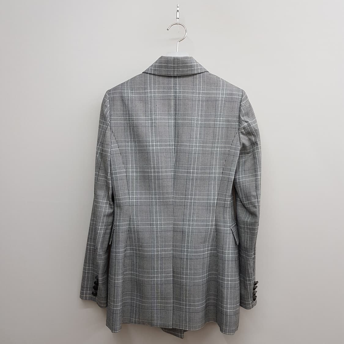 모조에스핀 클래식 체크 더블 블레이저 55사이즈 상품이미지4