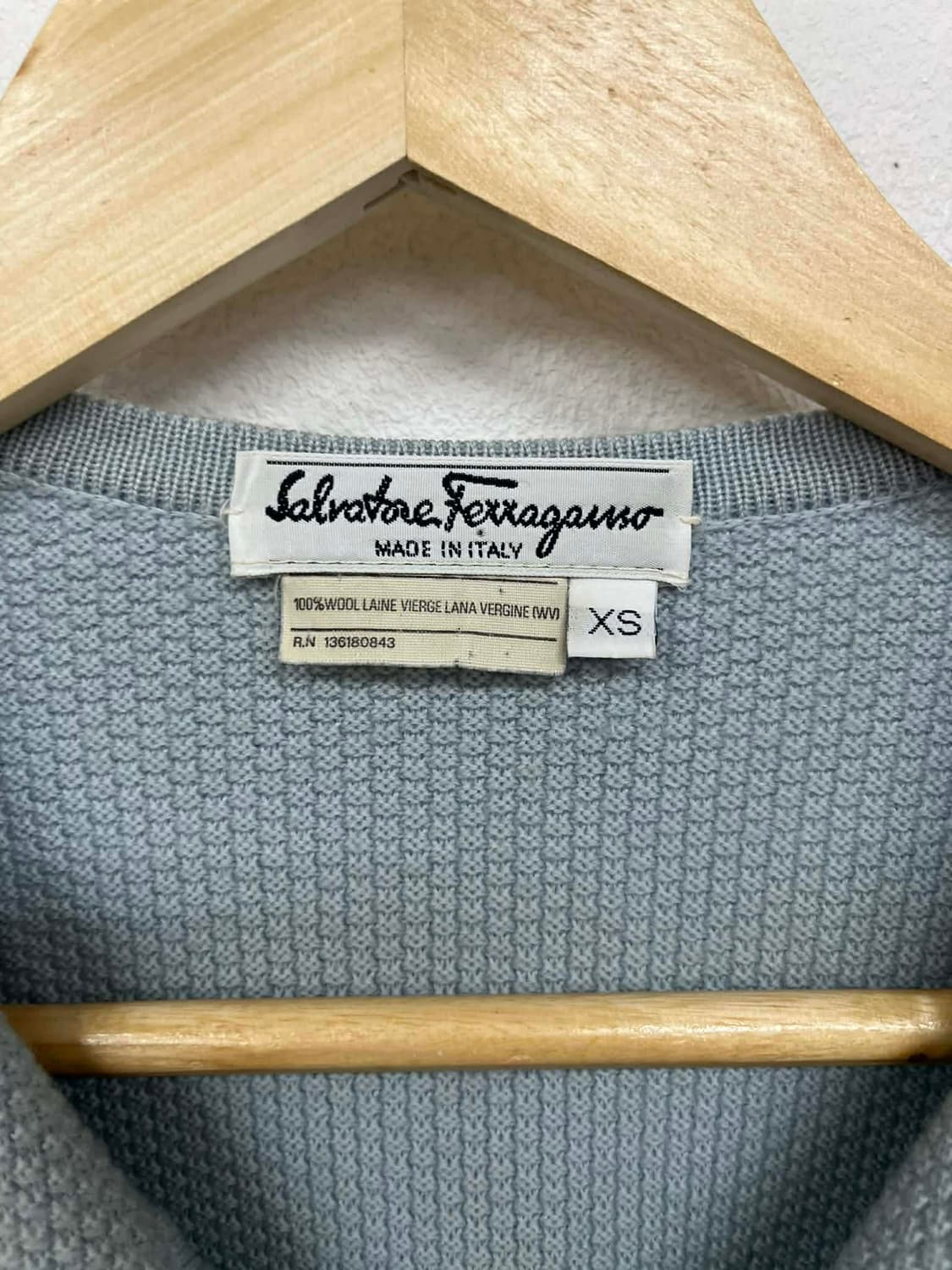 [XS] 살바토레 페라가모 은장 간치니 니트 슬리브 상품이미지3