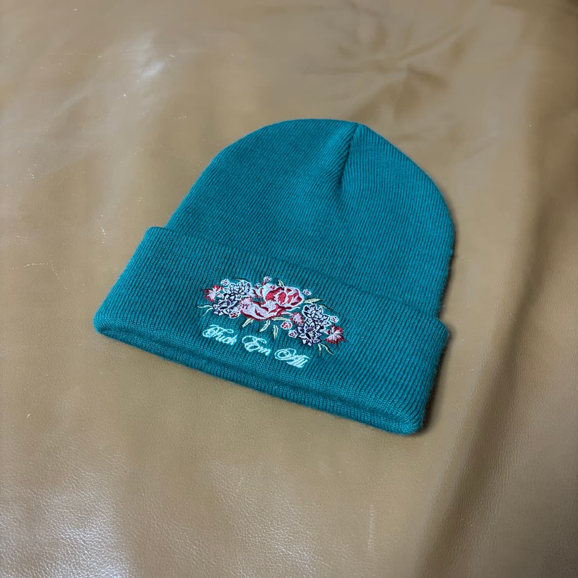 슈프림 비니 모자 로즈 장미 틸 블루 상품이미지1