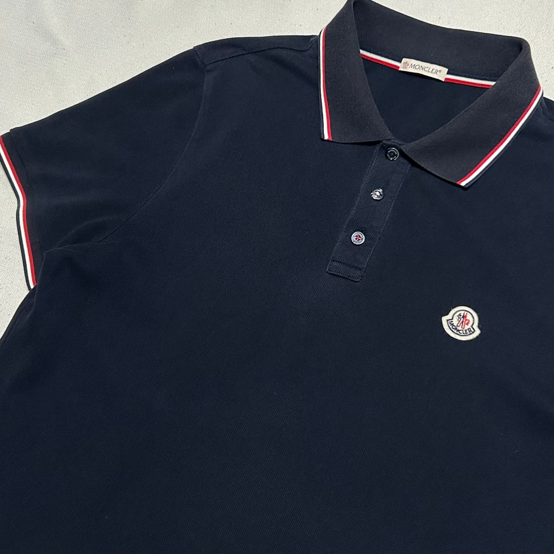 🫶🏻몽클레어 네이비 카라 반팔티🫶🏻 상품이미지2