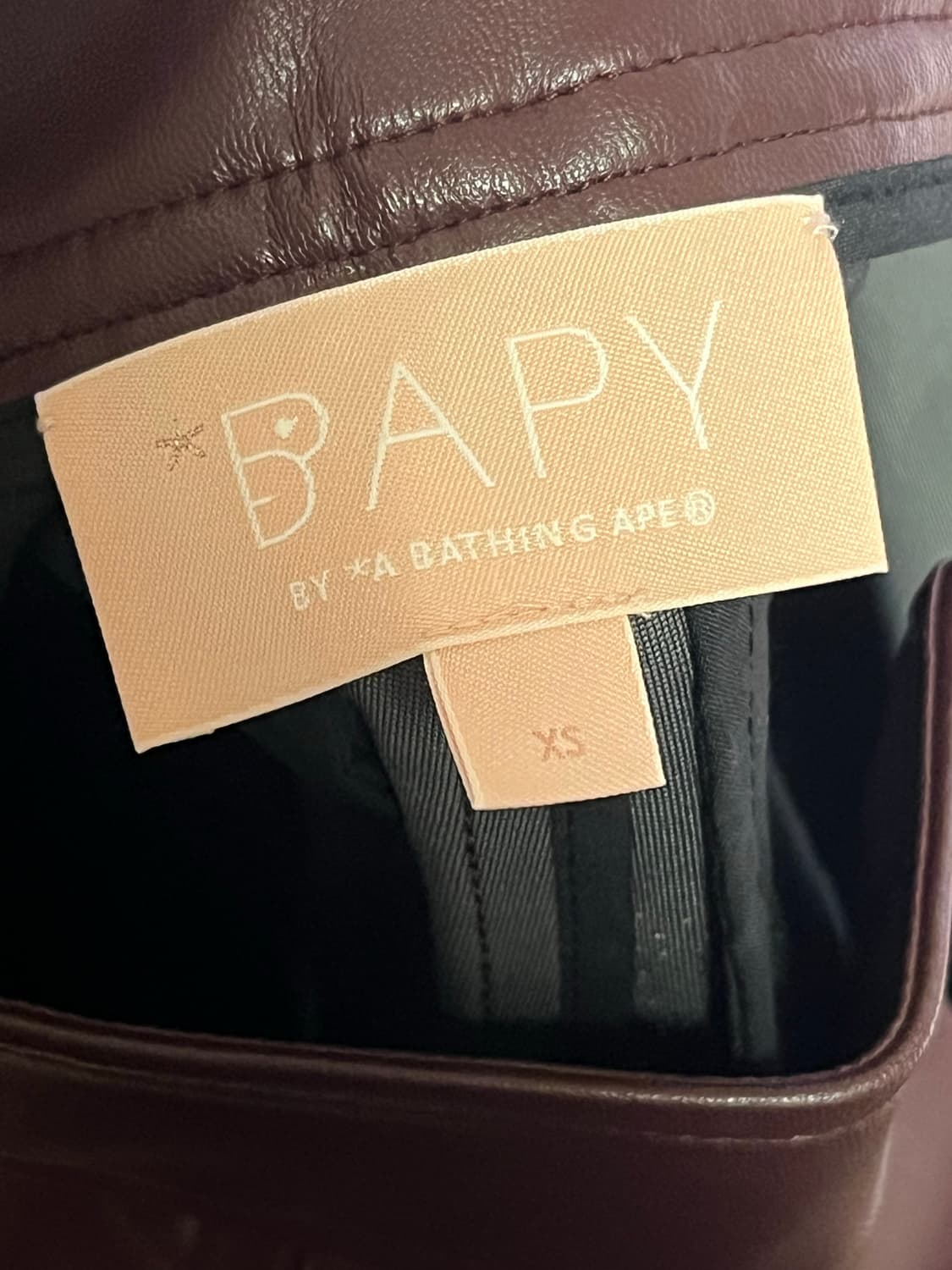 A BATHING APE 가죽팬츠 레더팬츠 버뮤다팬츠 상품이미지3