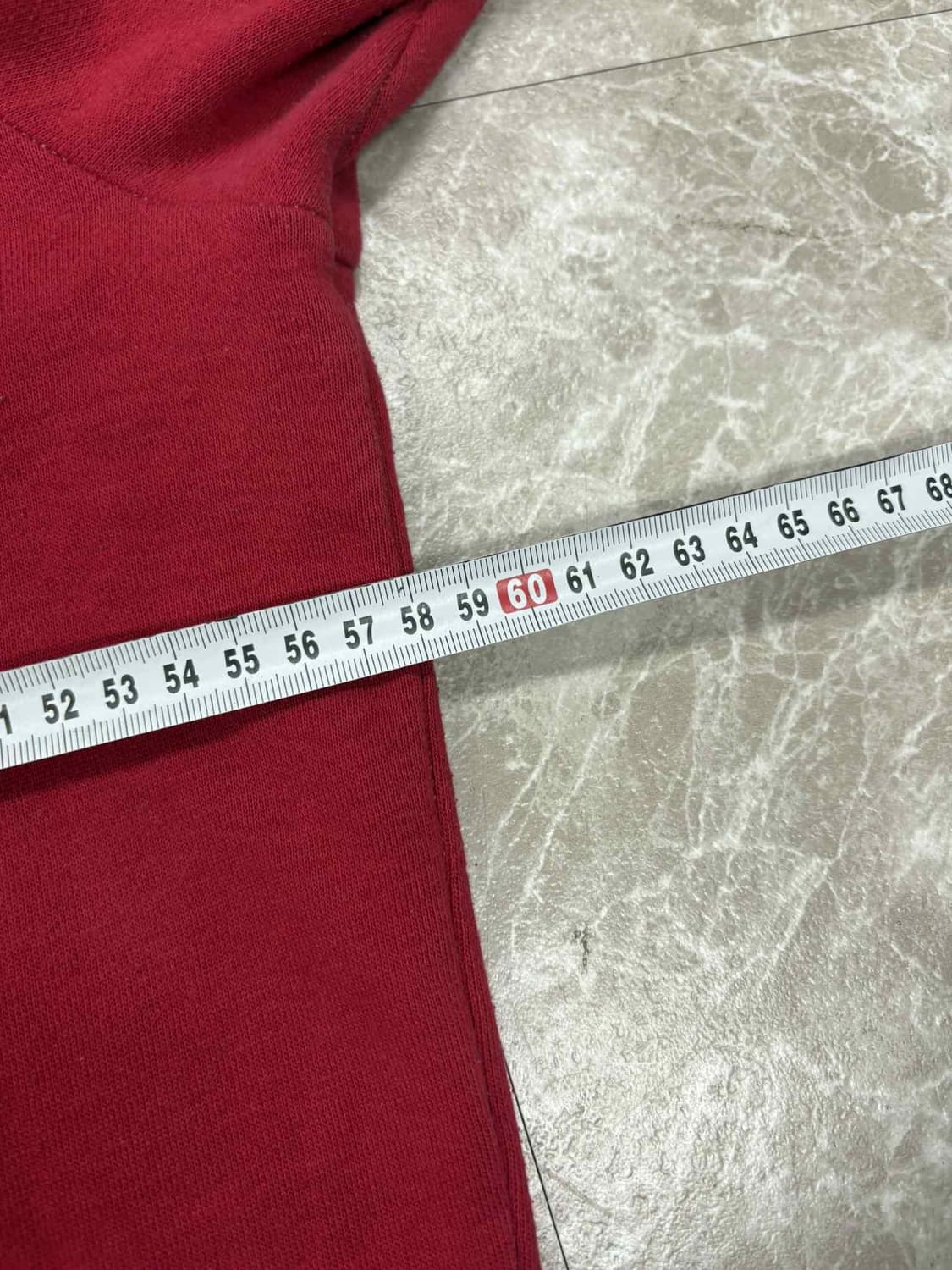 트루릴리젼 버건디 리벳 대장급 스웻 후드집업 희귀져지(L) 상품이미지6