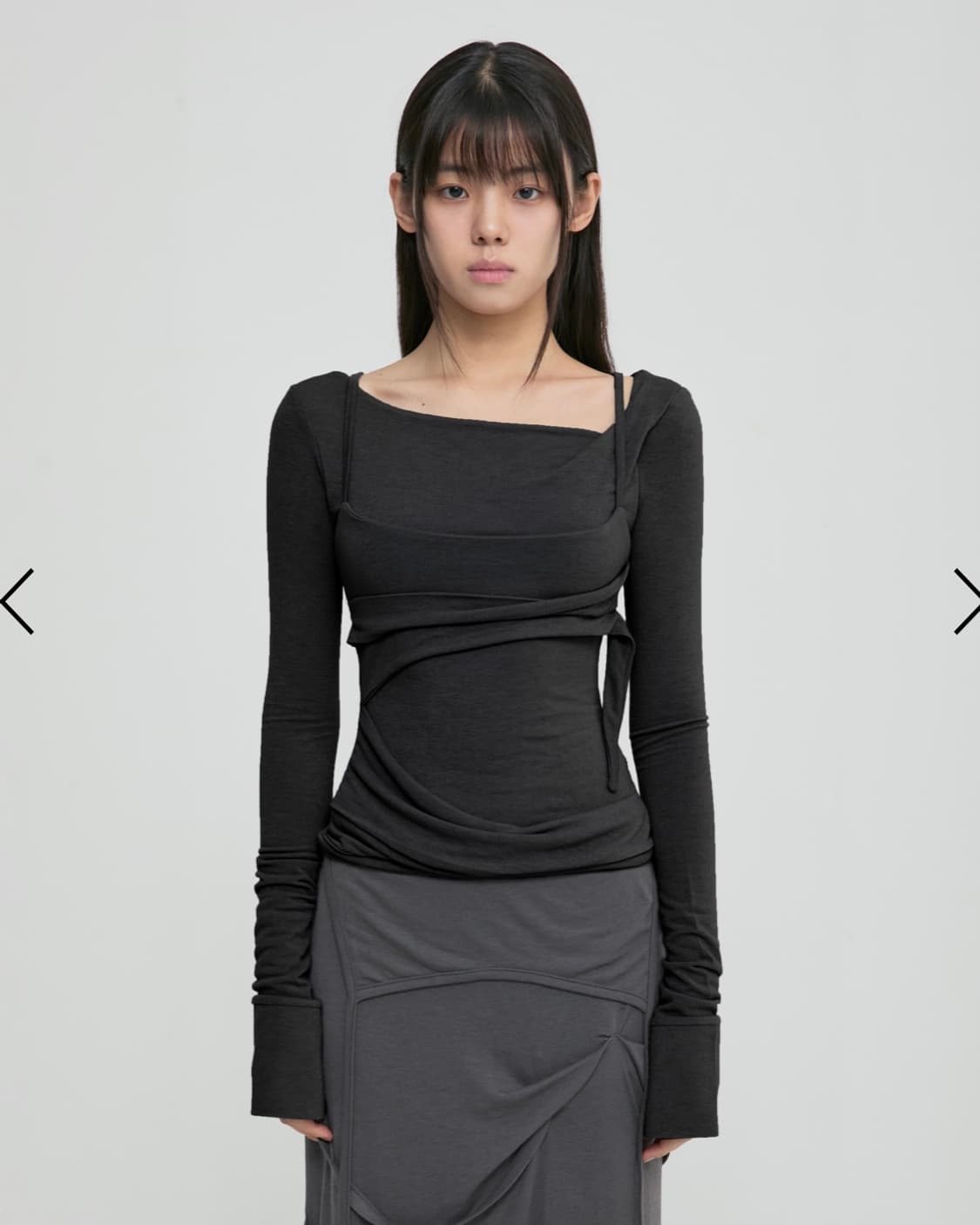 Flareup Layered Bustier Long Sleeve 상품이미지1