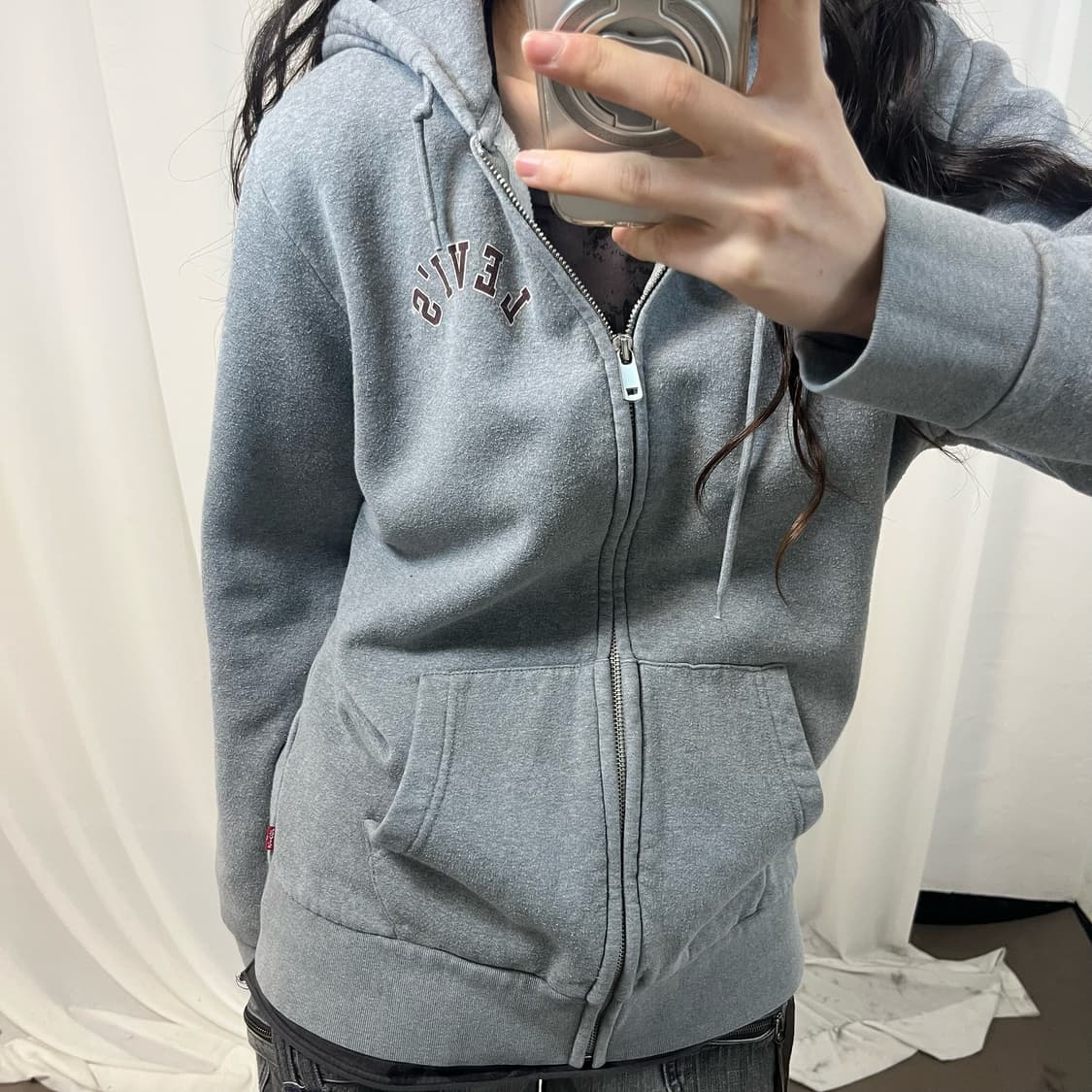 Levi’s Grey Hoodie Zip-up 상품이미지3