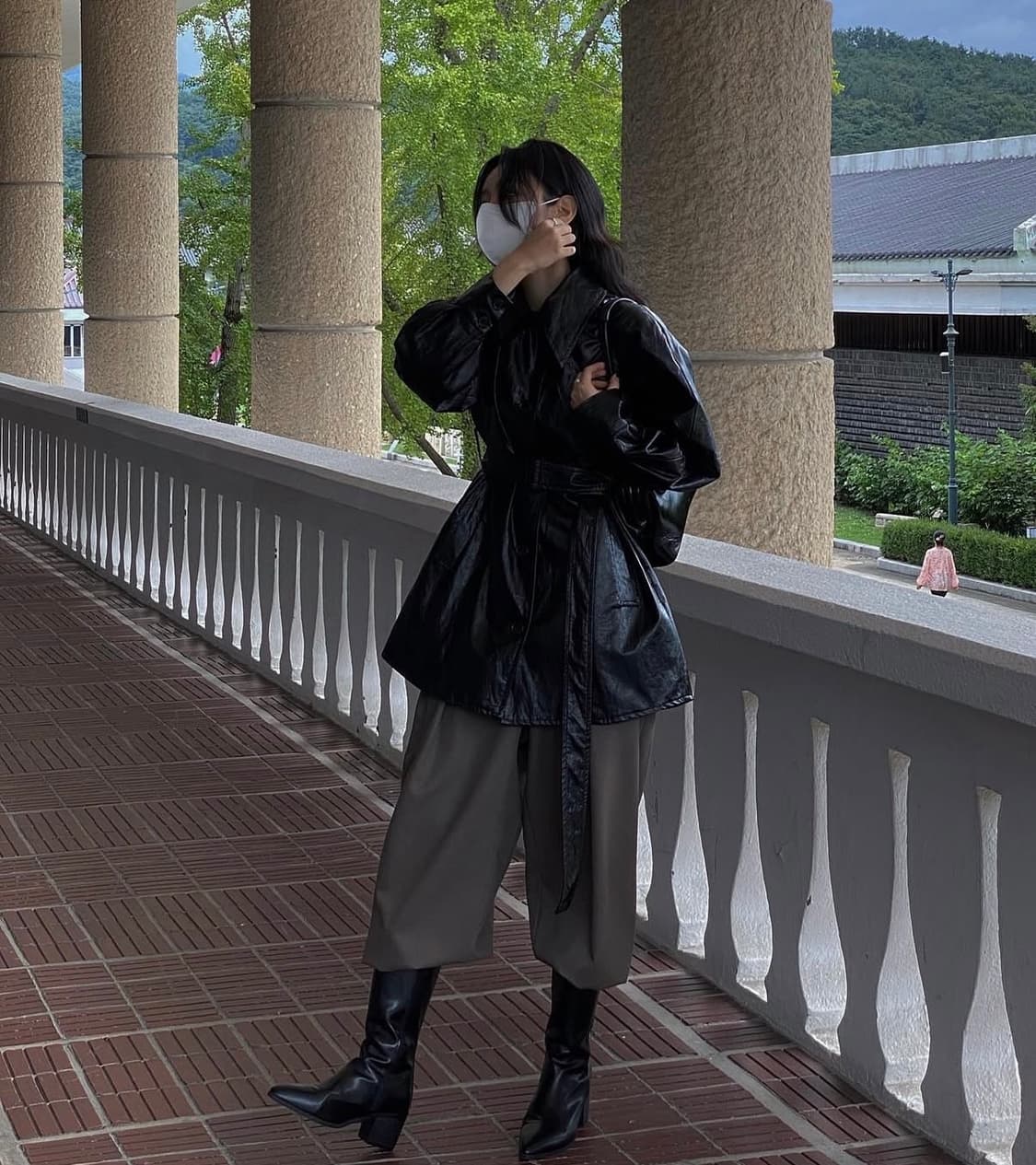 트리밍버드 가죽자켓_블랙 상품이미지3