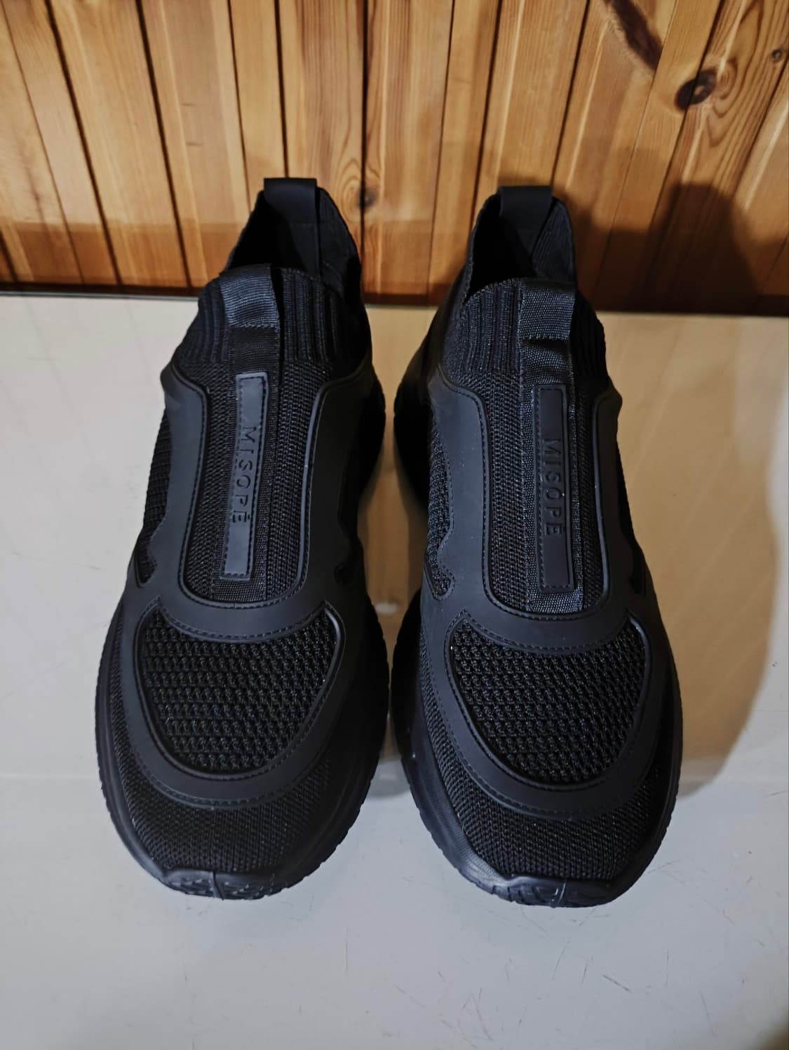 40 255mm 미소페 니트 세미 캐주얼 스니커즈 슬립온 상품이미지4