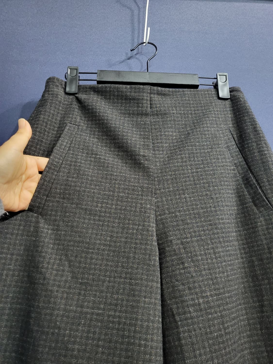 OSKA 와이드 체크팬츠 상품이미지2