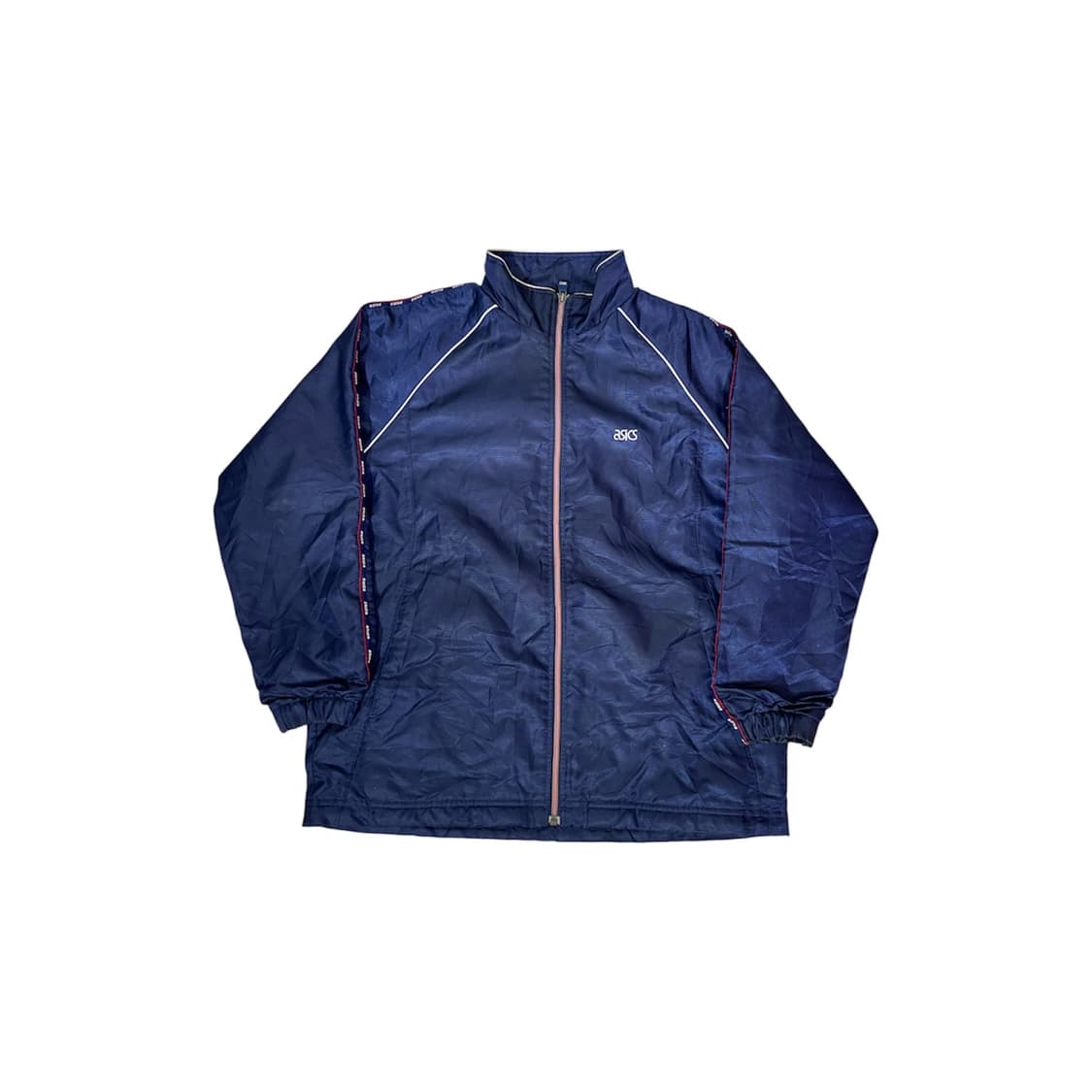아식스 네이비 오버핏 바람막이 올드스쿨 트랙 자켓 M 상품이미지5