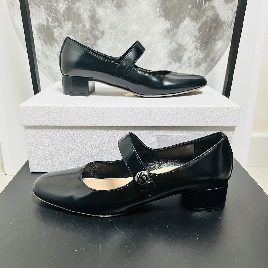 정품 38.5) 디올 D-Doll 메리제인 펌프스 구두 240~245 상품이미지1