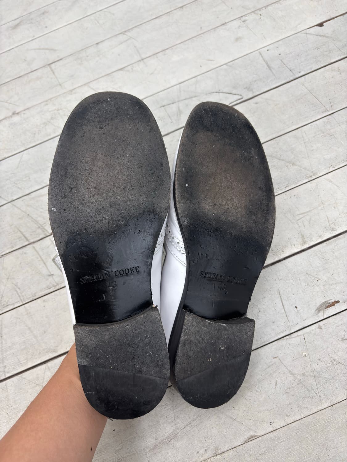 WHITE LEATHER MULES 상품이미지5