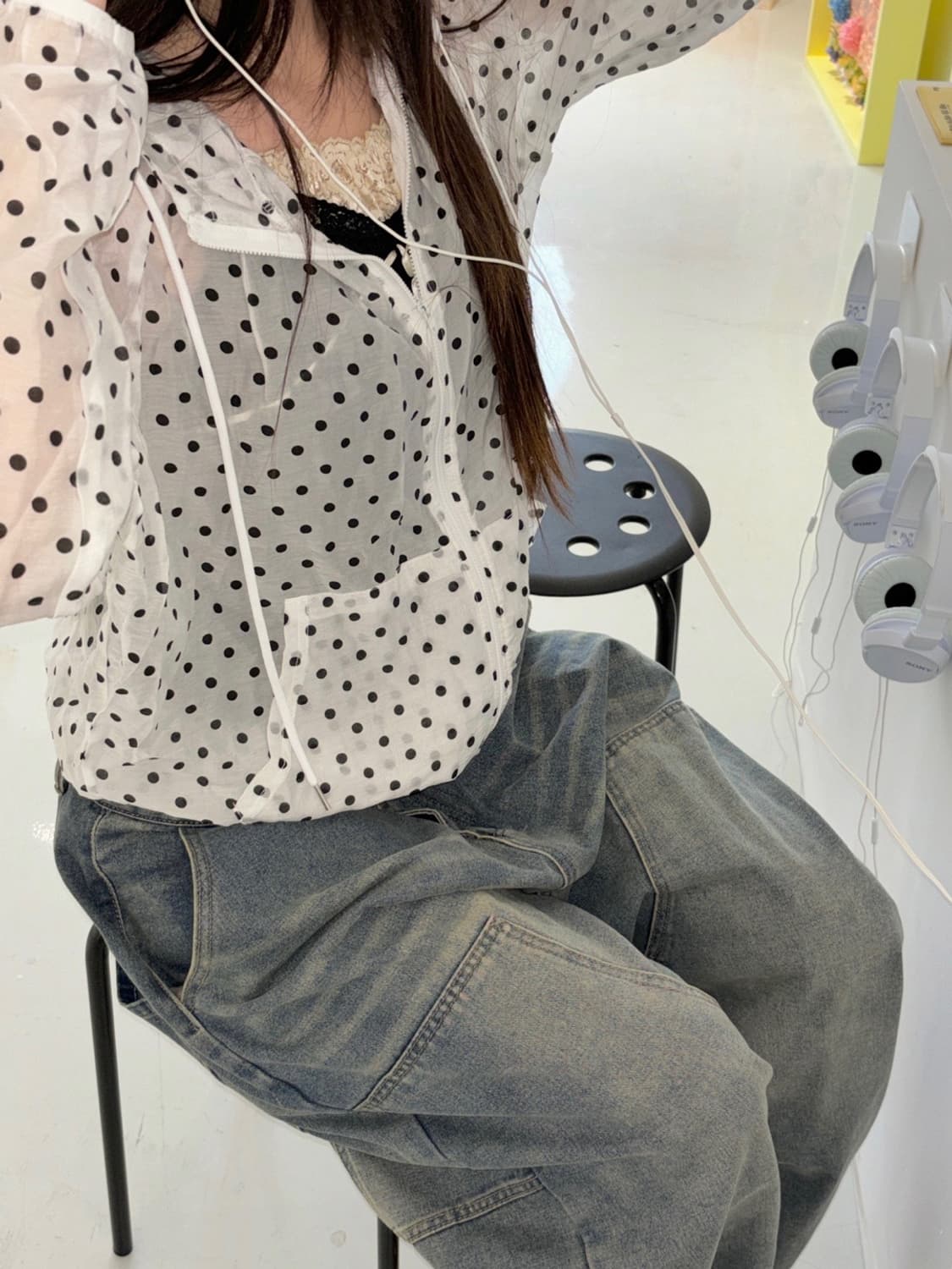 [unisex] 샌드 워크 더블니 워시드 와이드 벌룬pts 상품이미지2