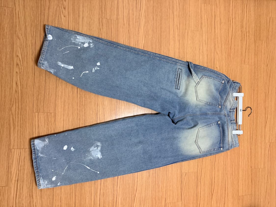 파프롬왓 워시드 핀턱 진 2사이즈 상품이미지2