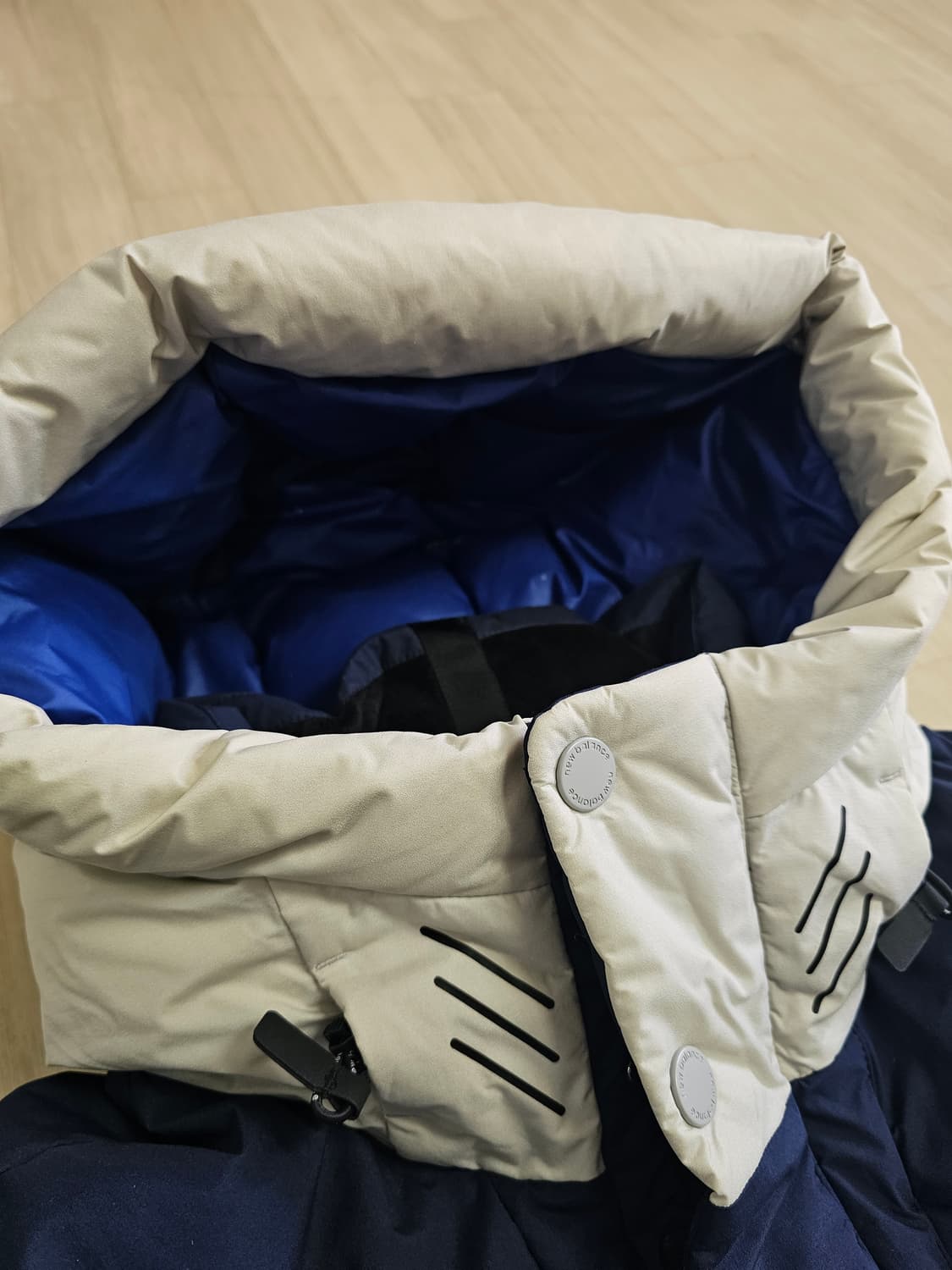 뉴발란스 남성 구스 미드 다운 패딩 L 네이비 상품이미지5