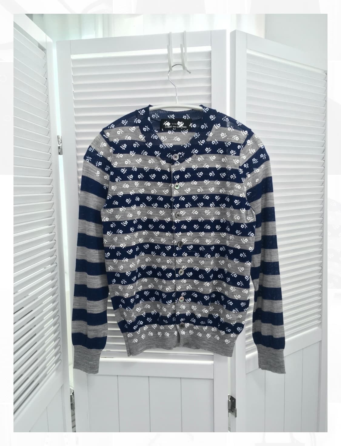 꼼데가르송 플라워 가디건 상품이미지1