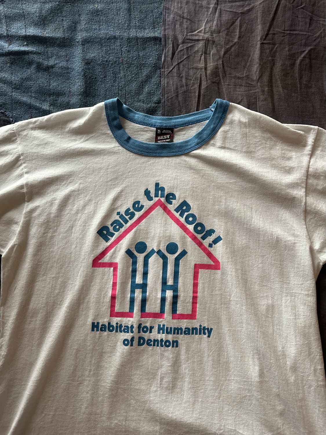 90s USA Fruit of the loom RInger T Shirt 상품이미지2