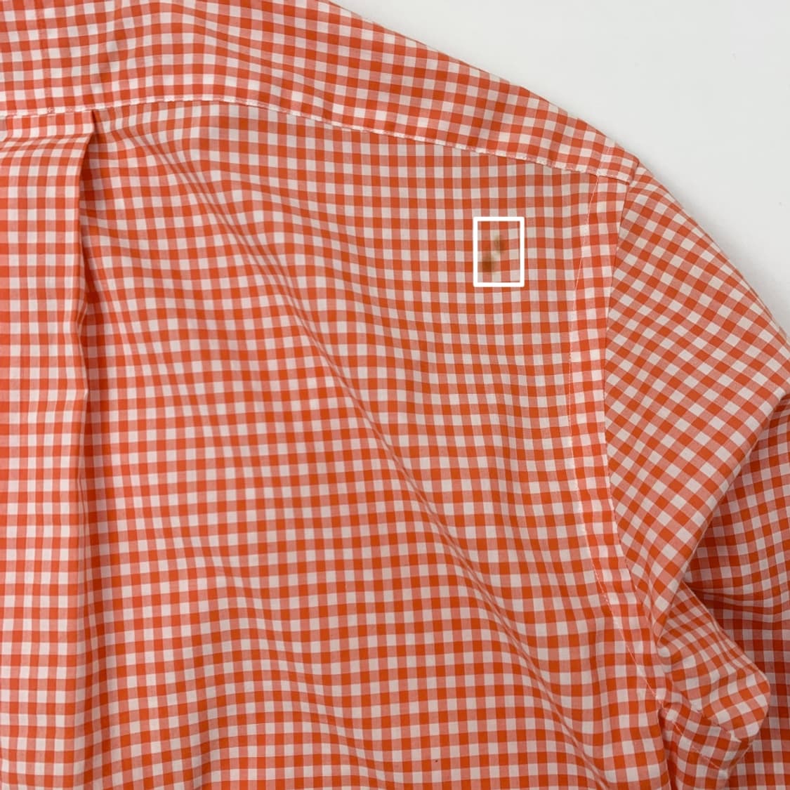 [M/정품] 폴로랄프로렌 슬림핏 오렌지 체크 셔츠 상품이미지7