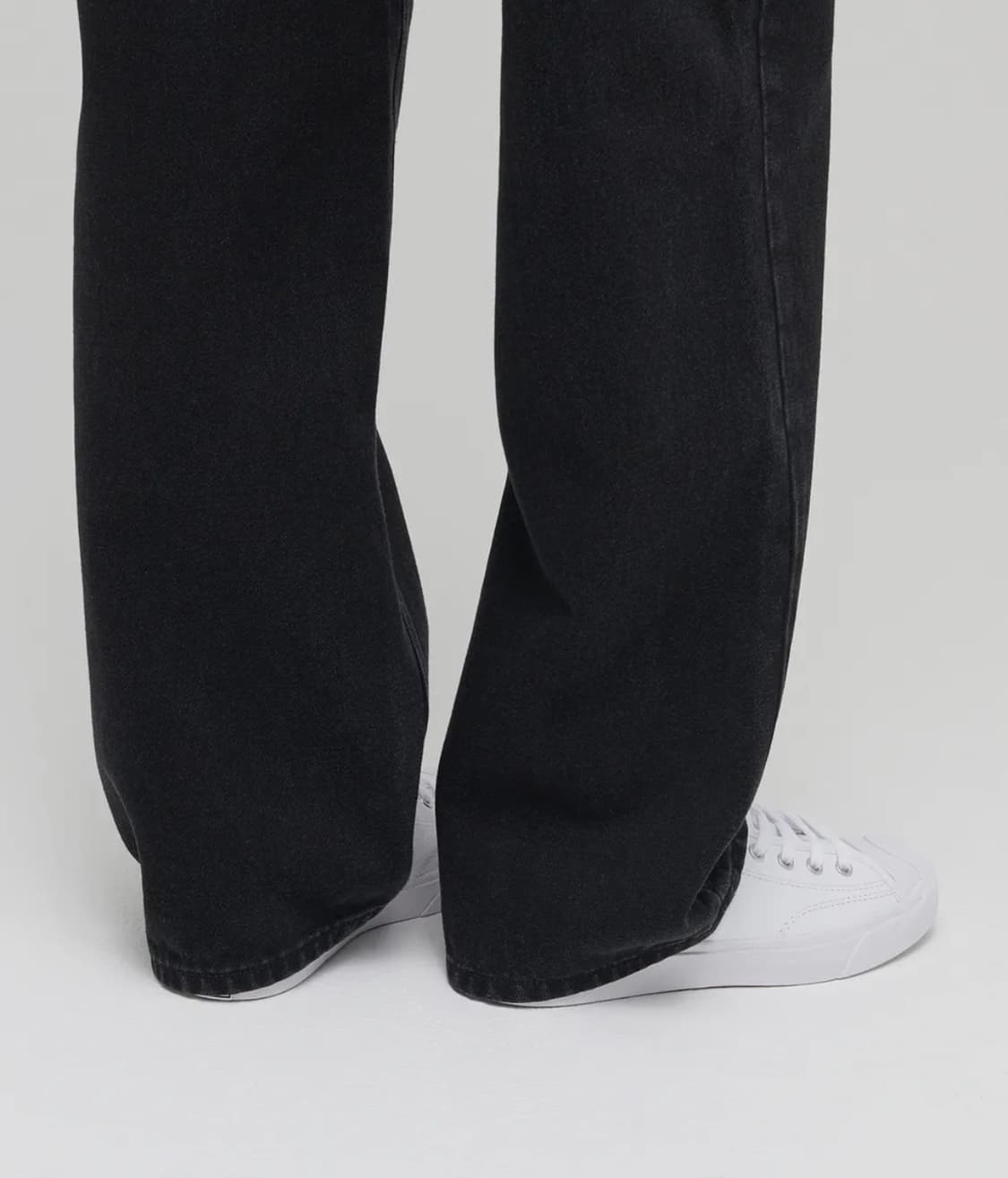 무신사스탠다드 우먼즈 와이드 데님 팬츠 워시드 블랙 30 상품이미지5