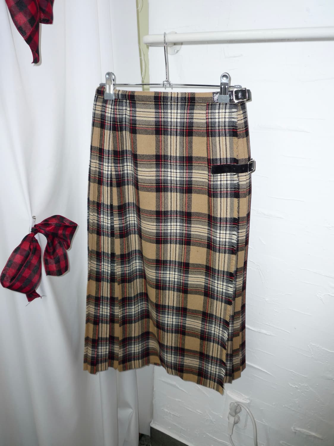 yellow scottish lap skirt 상품이미지4