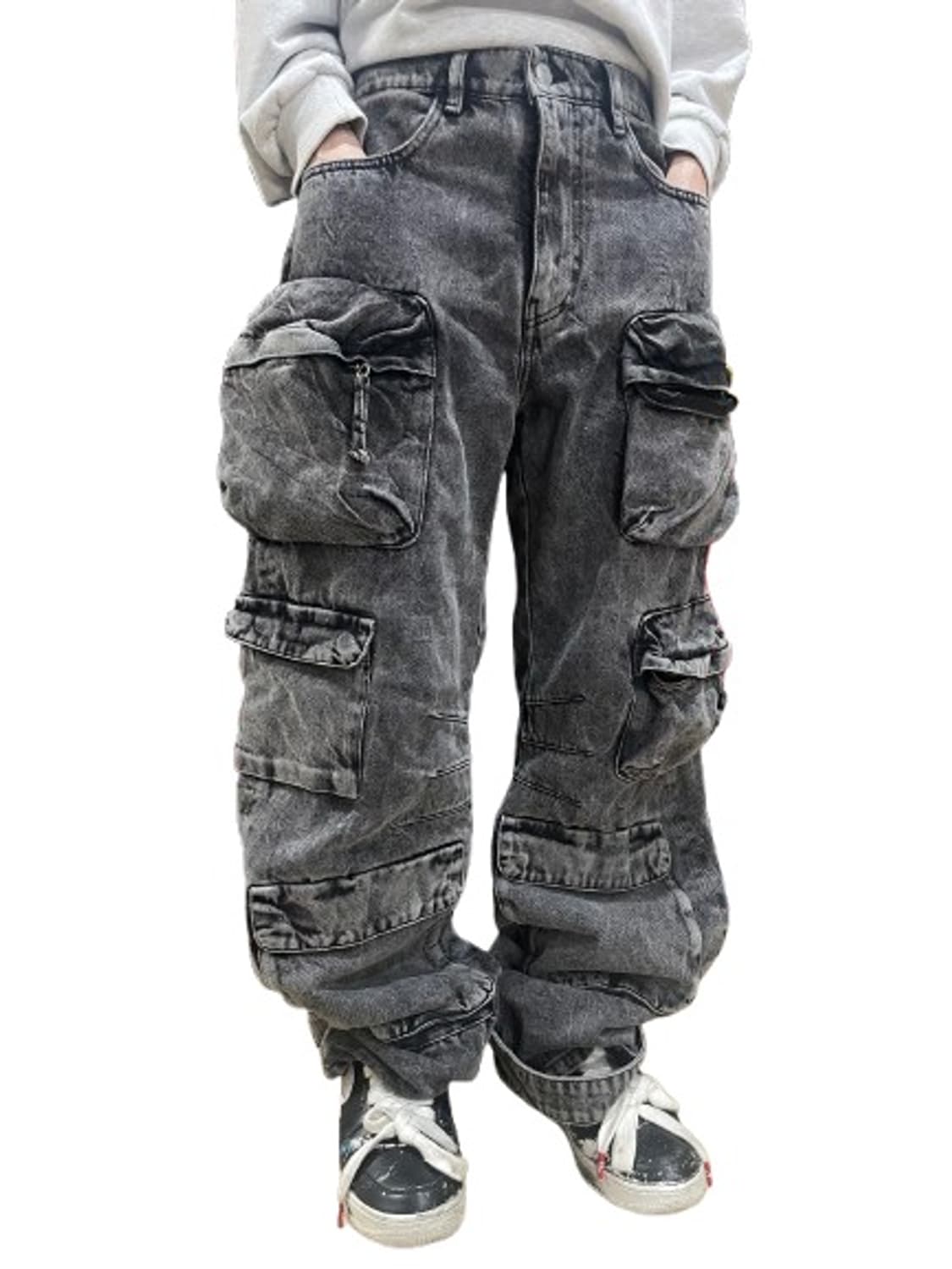 자라 워싱 포켓 카고 데님 팬츠 (40사이즈 30-32 추천) 상품이미지1