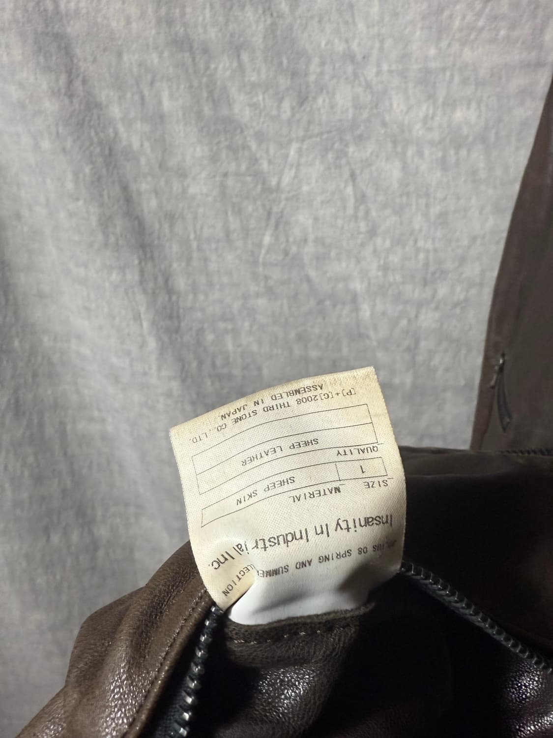 JULIUS Leather High-Neck Jacket 상품이미지7