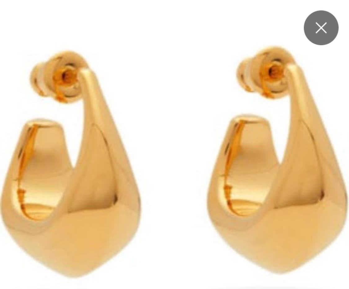 르메르 커브드 미니 드롭 이어링 골드 상품이미지1