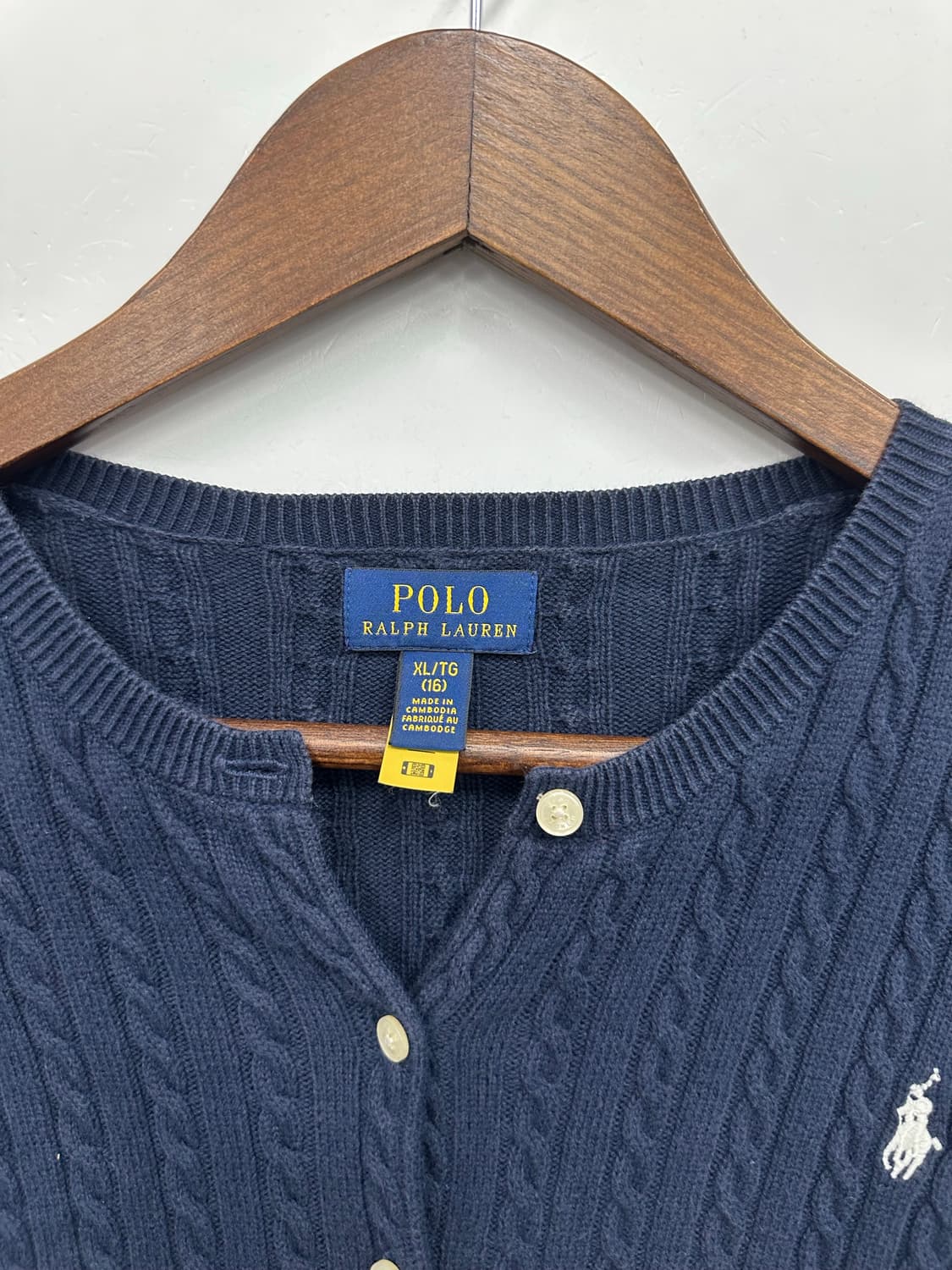 폴로 네이비 니트 가디건  상품이미지2