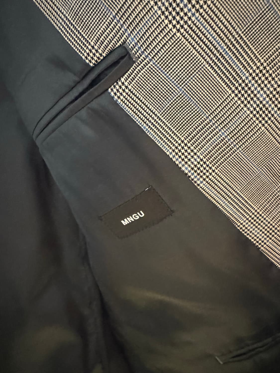 MNGU 오버핏 블레이져 블랙, 체크 일괄 상품이미지6