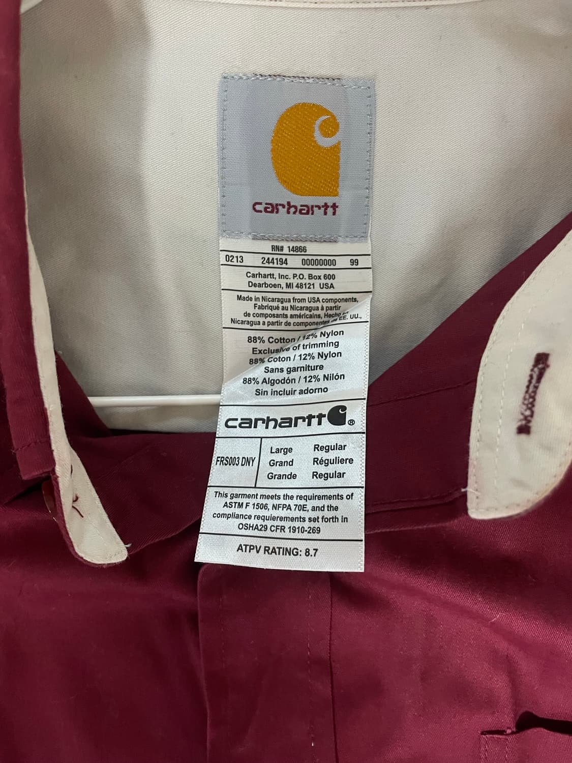 Carhartt 남성 셔츠 110 상품이미지2