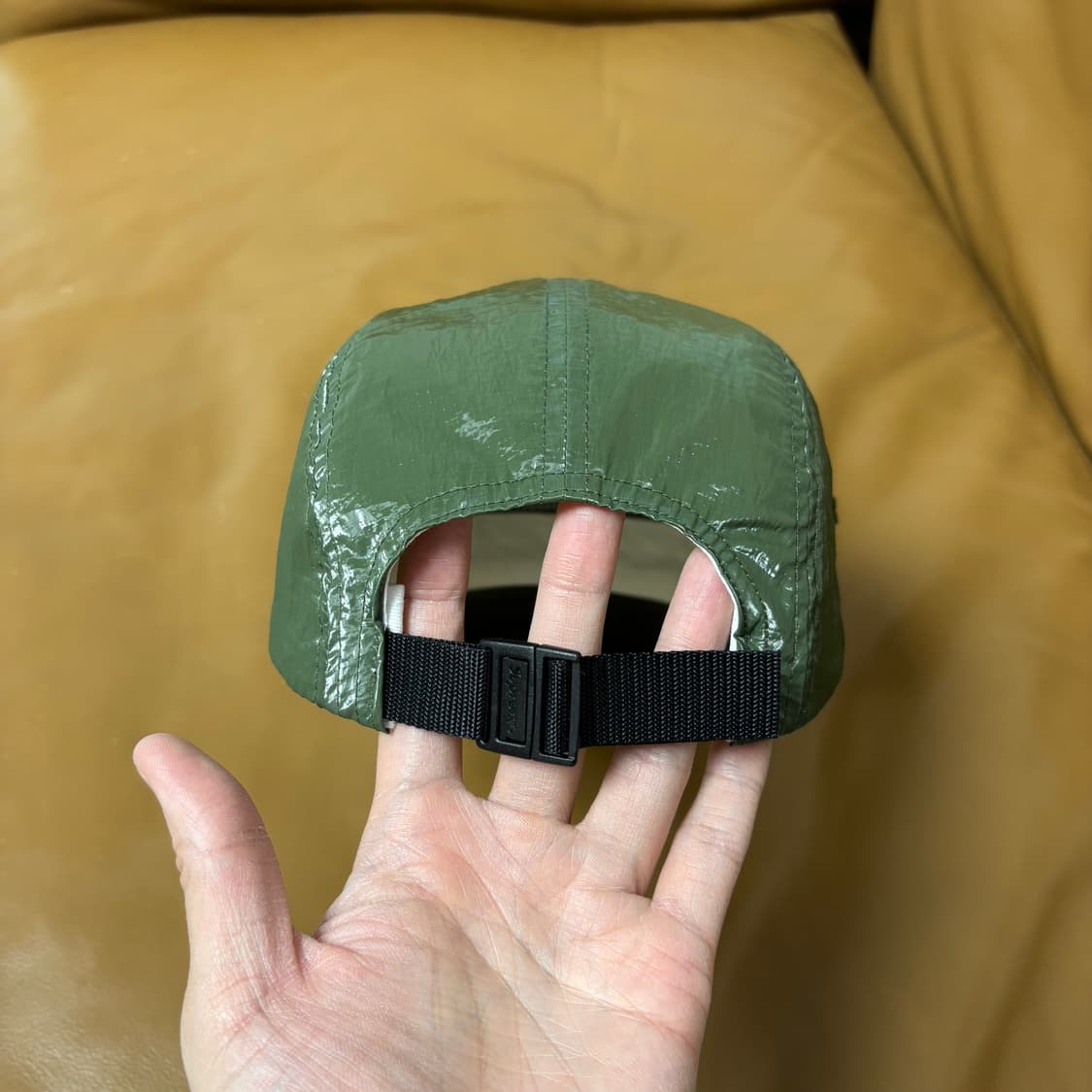 슈프림 캠프캡 모자 박스로고 글로스 립스탑 카키 상품이미지7