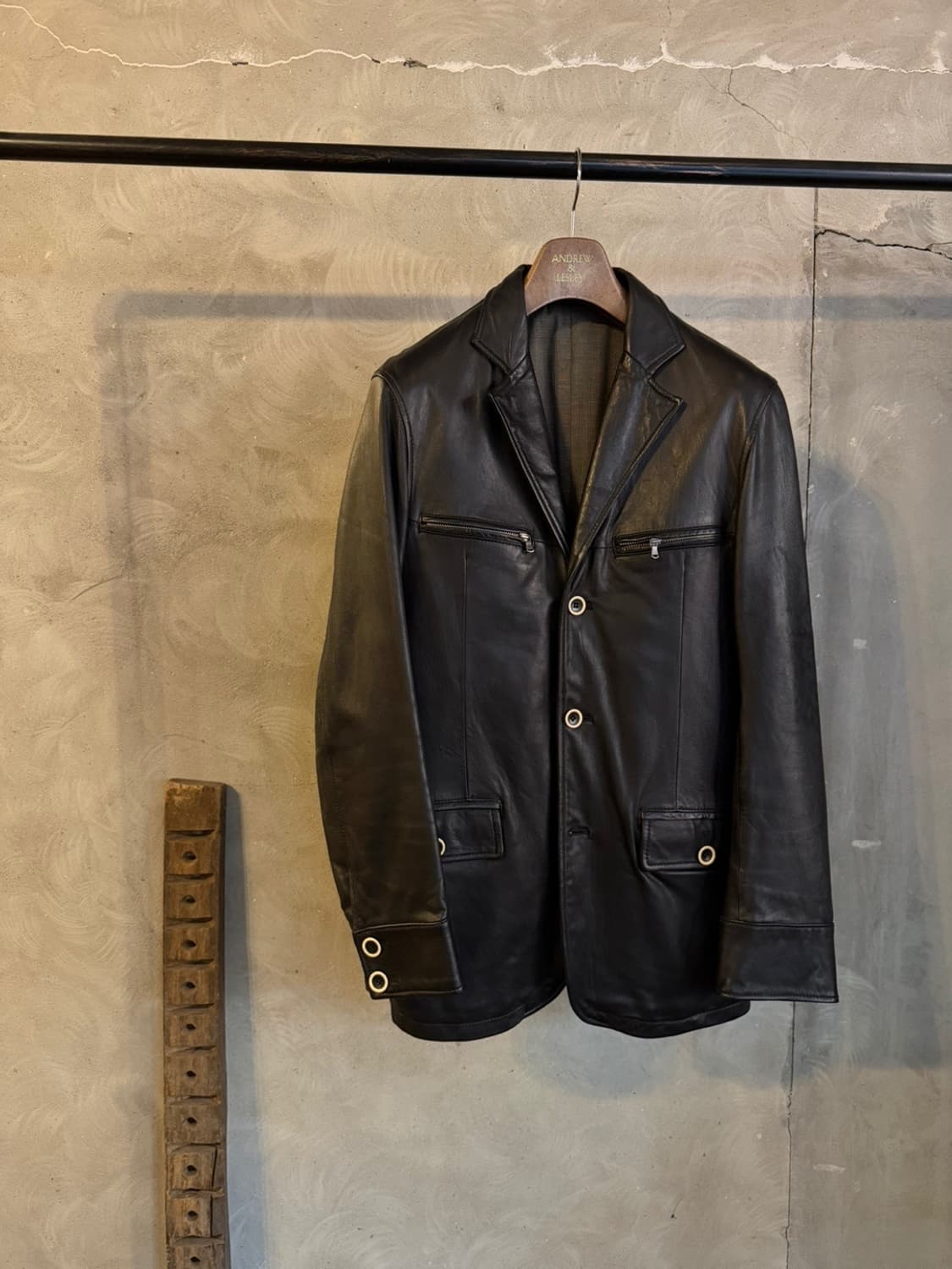 미츠미네 레더 헌팅자켓 100 상품이미지1