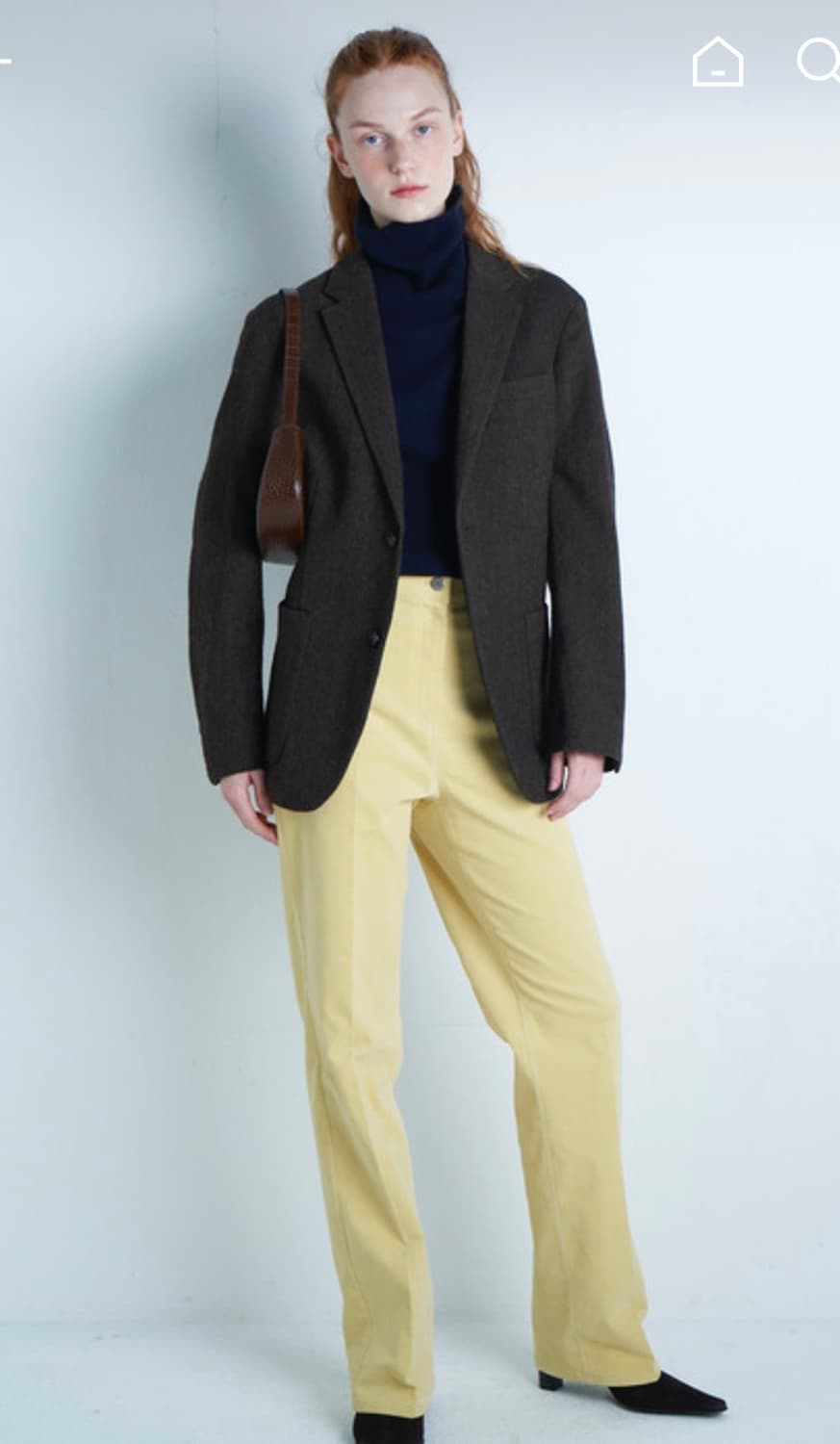 포니테일 제너 코듀로이팬츠 마가린옐로우 M 상품이미지1