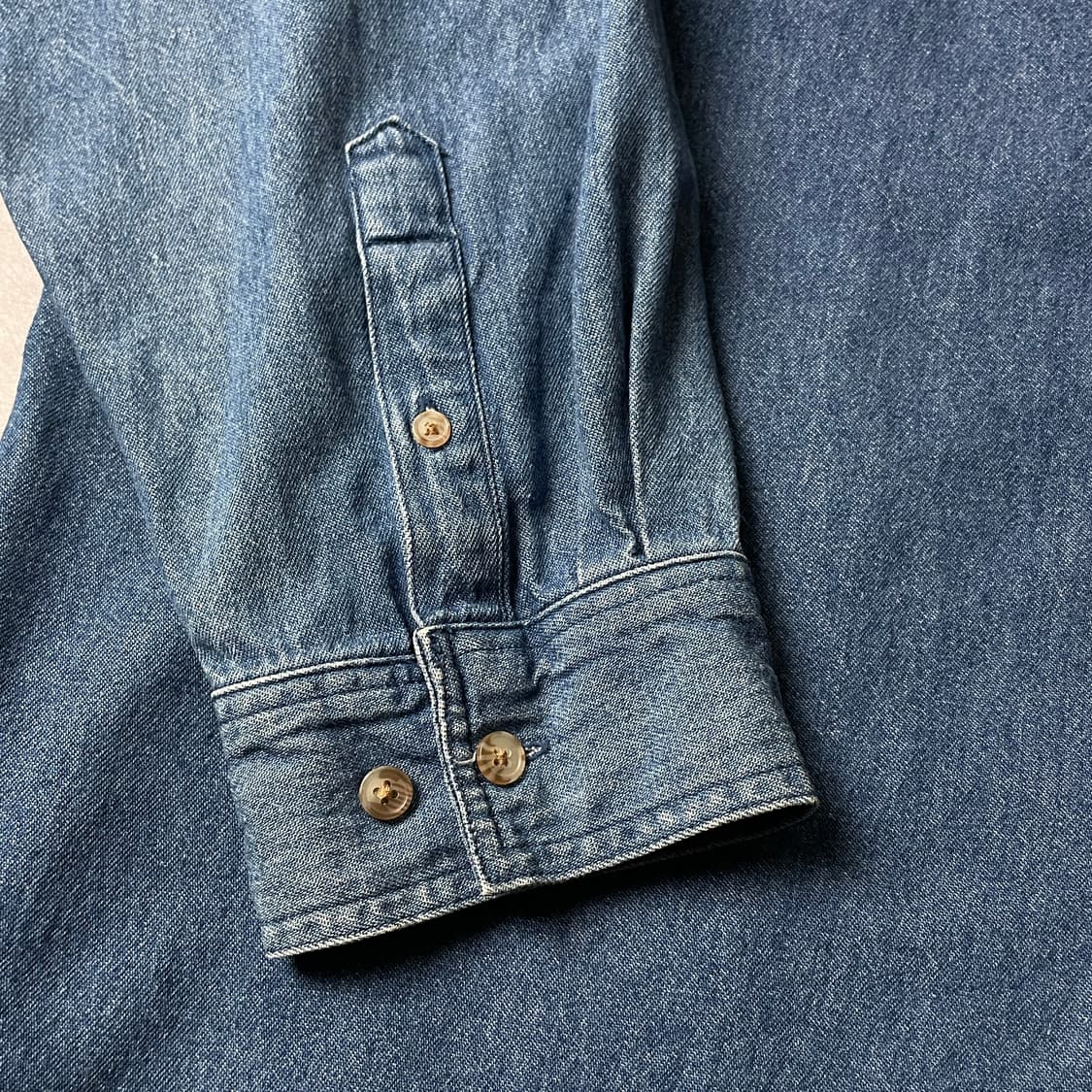 NORTH END 빈티지 다운버튼 코튼 데님 셔츠 A00670 상품이미지5