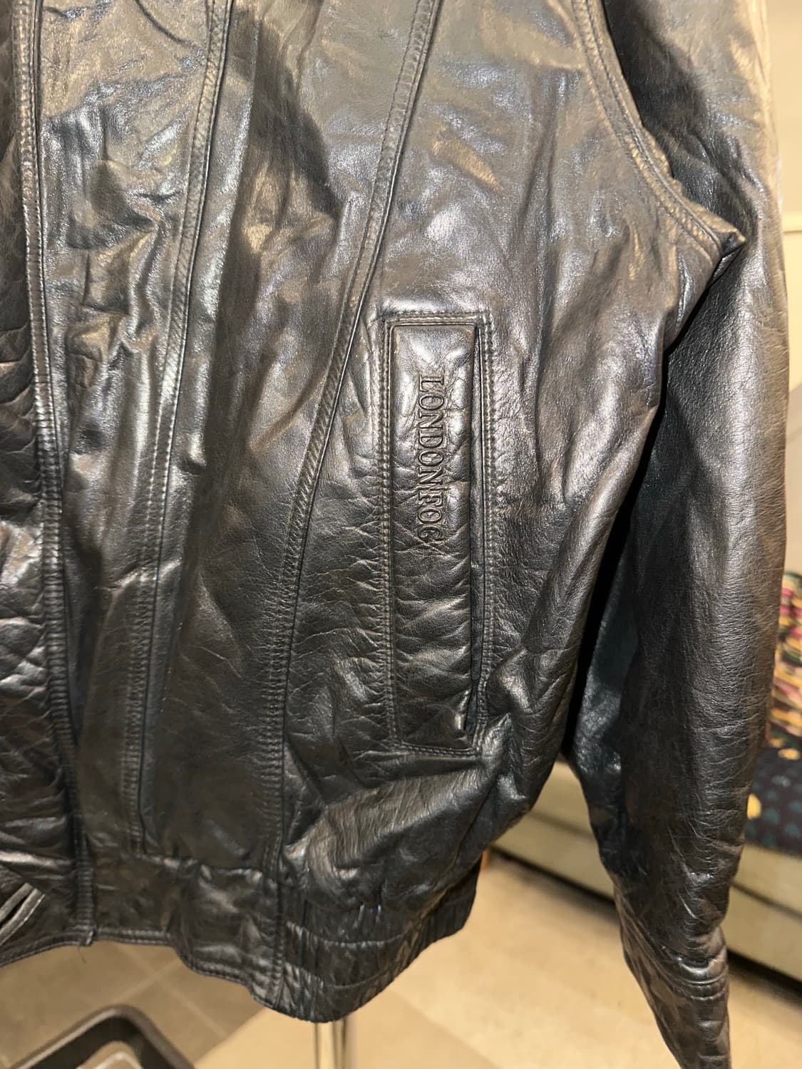 90’s London Fog genuine leather jacket 상품이미지7