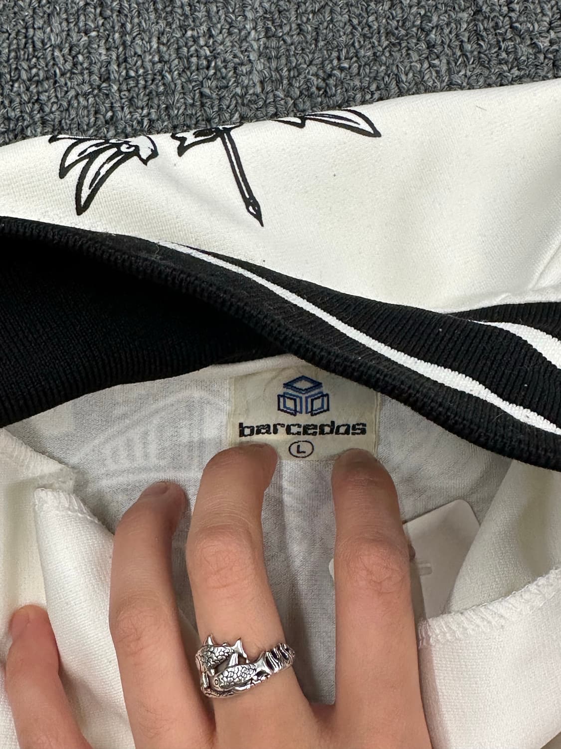 L)barcodes 빈티지 트랙탑 집업 져지 상품이미지5